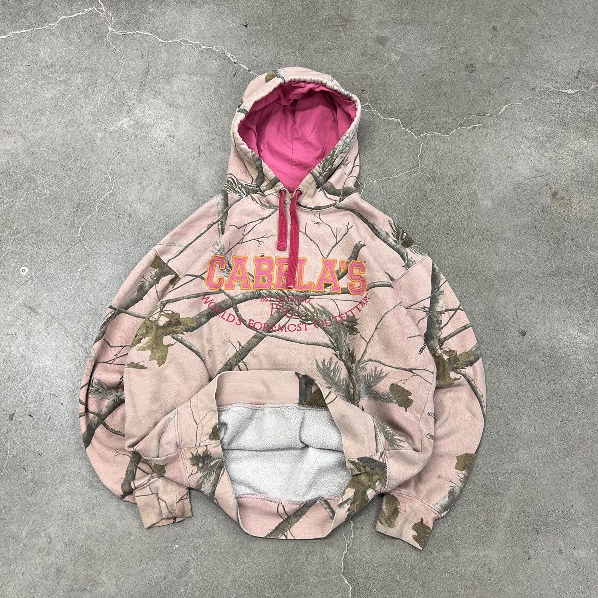 Vintage Vintage Cabela’s RealTree pink camo hoodie y2k 90s outdoors ...