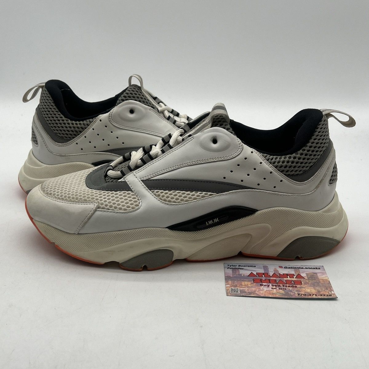 Dior Dior b22 white orange Size US 10 / EU 43 - 1 Thumbnail