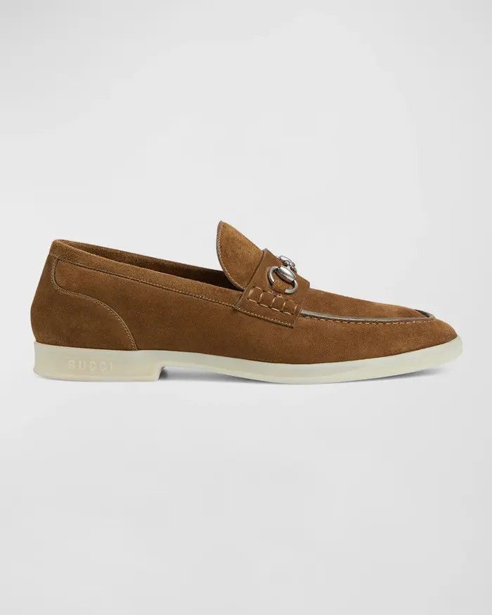 Gucci oc11z0226 Men's Loafers With Horsebit in Brown Size US 5.5 / EU 38 - 1 Thumbnail