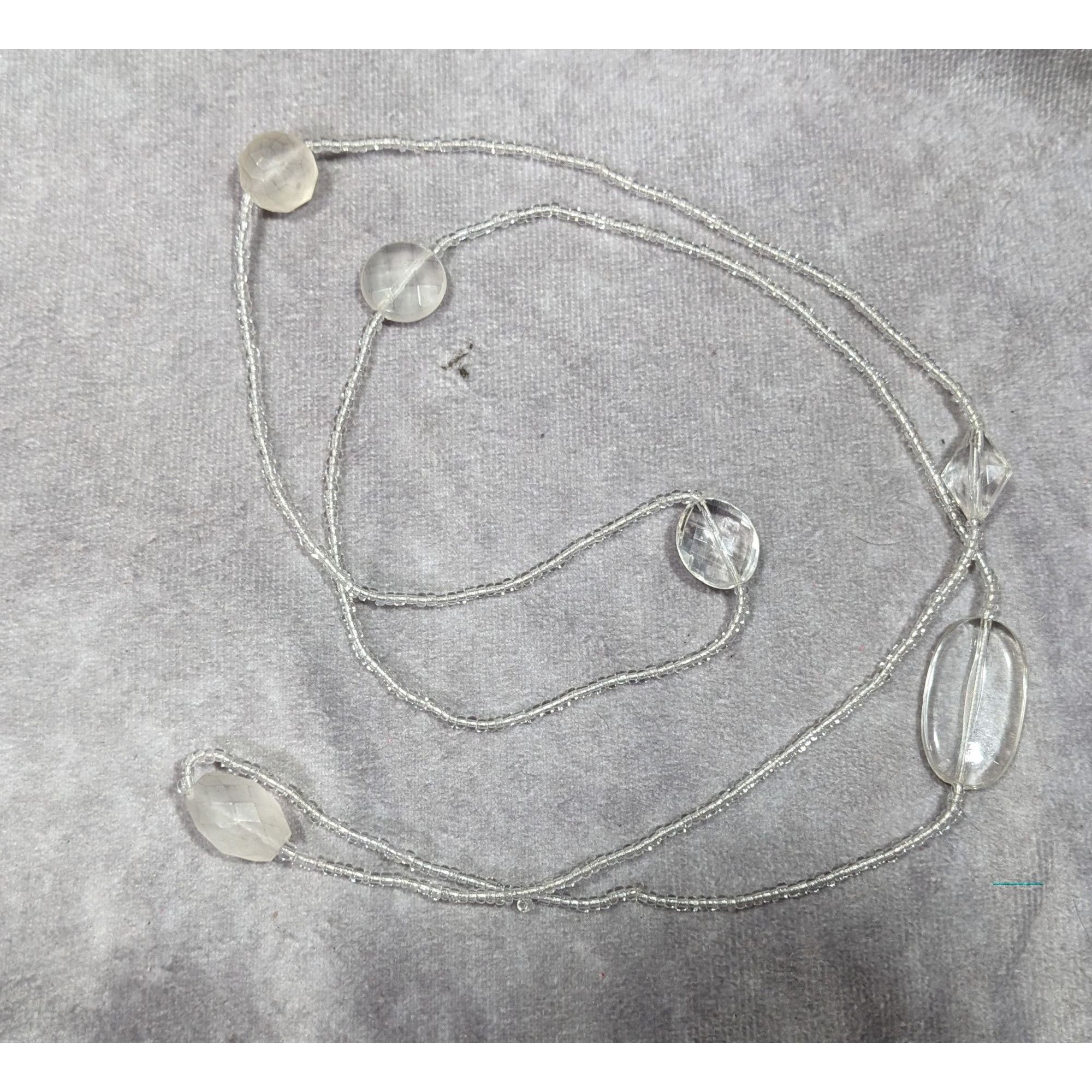 Other Clear Glass And Faceted Acrylic Beaded Necklace Size ONE SIZE - 7 Thumbnail