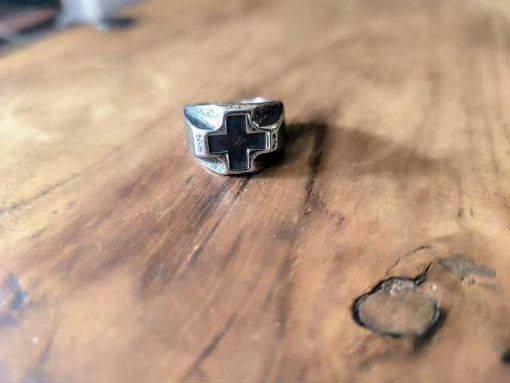 Jewelry Cross Amulet Ring Jewelry Streetwear Fashion Gift Size ONE SIZE - 2 Thumbnail