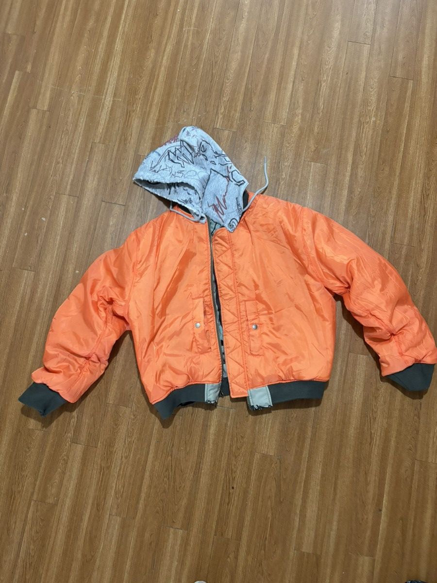 Mowalola Mowalola Graffiti Bomber with hood Size US L / EU 52-54 / 3 - 7 Thumbnail