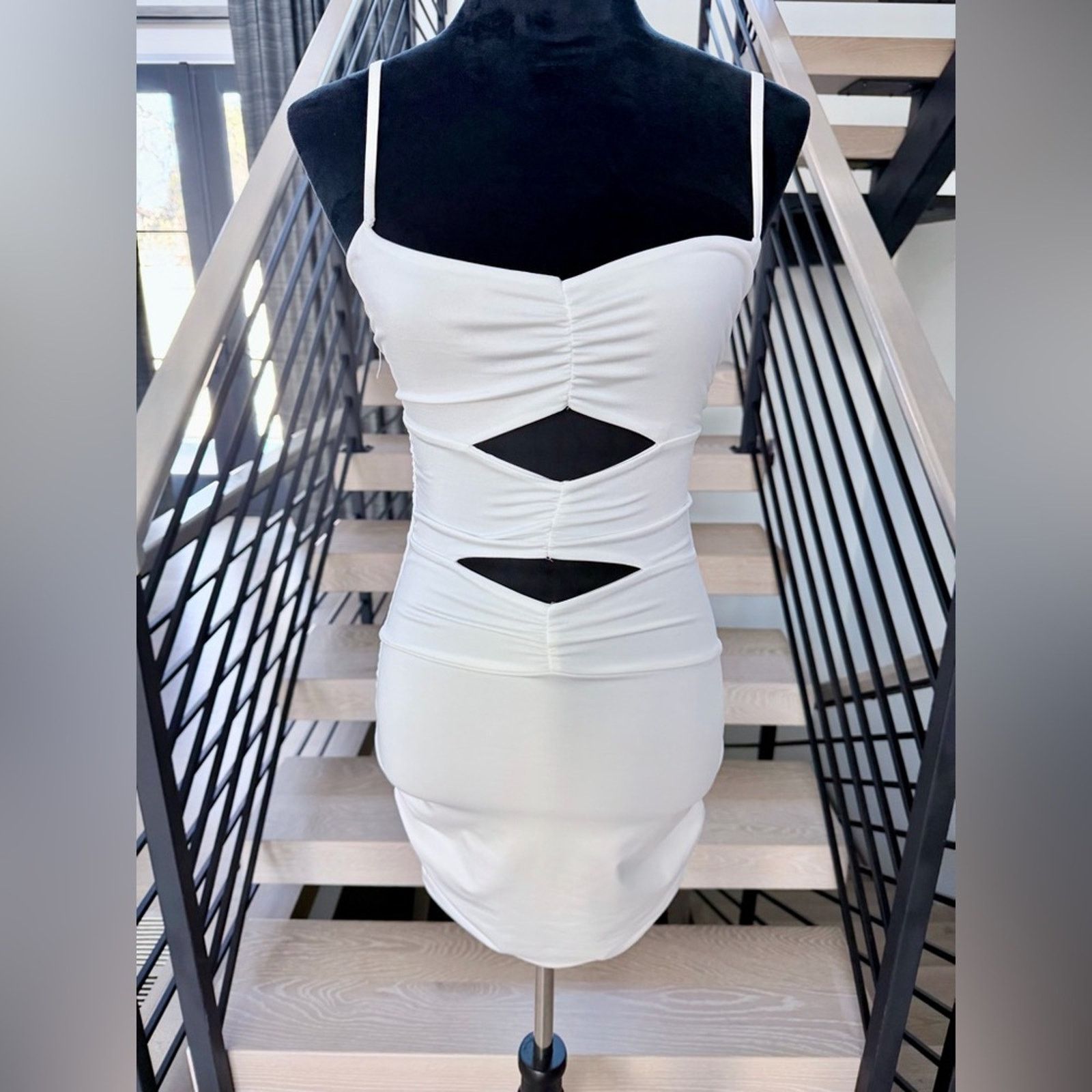 Other New Y2K Chic White Cut-Out Mini Dress size XS/S Size S / US 4 / IT 40 - 7 Thumbnail
