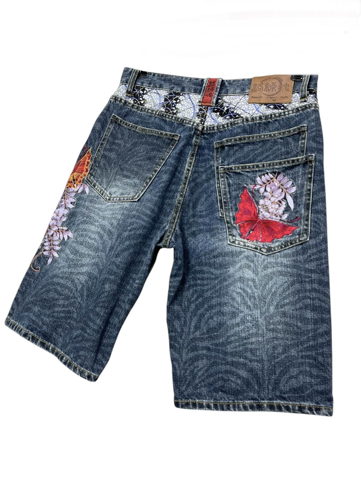 Other 🔥Vintage KARAKURI TAMASHI Butterfly Ambroidered Tattoo Wear Size US 30 / EU 46 - 5 Thumbnail