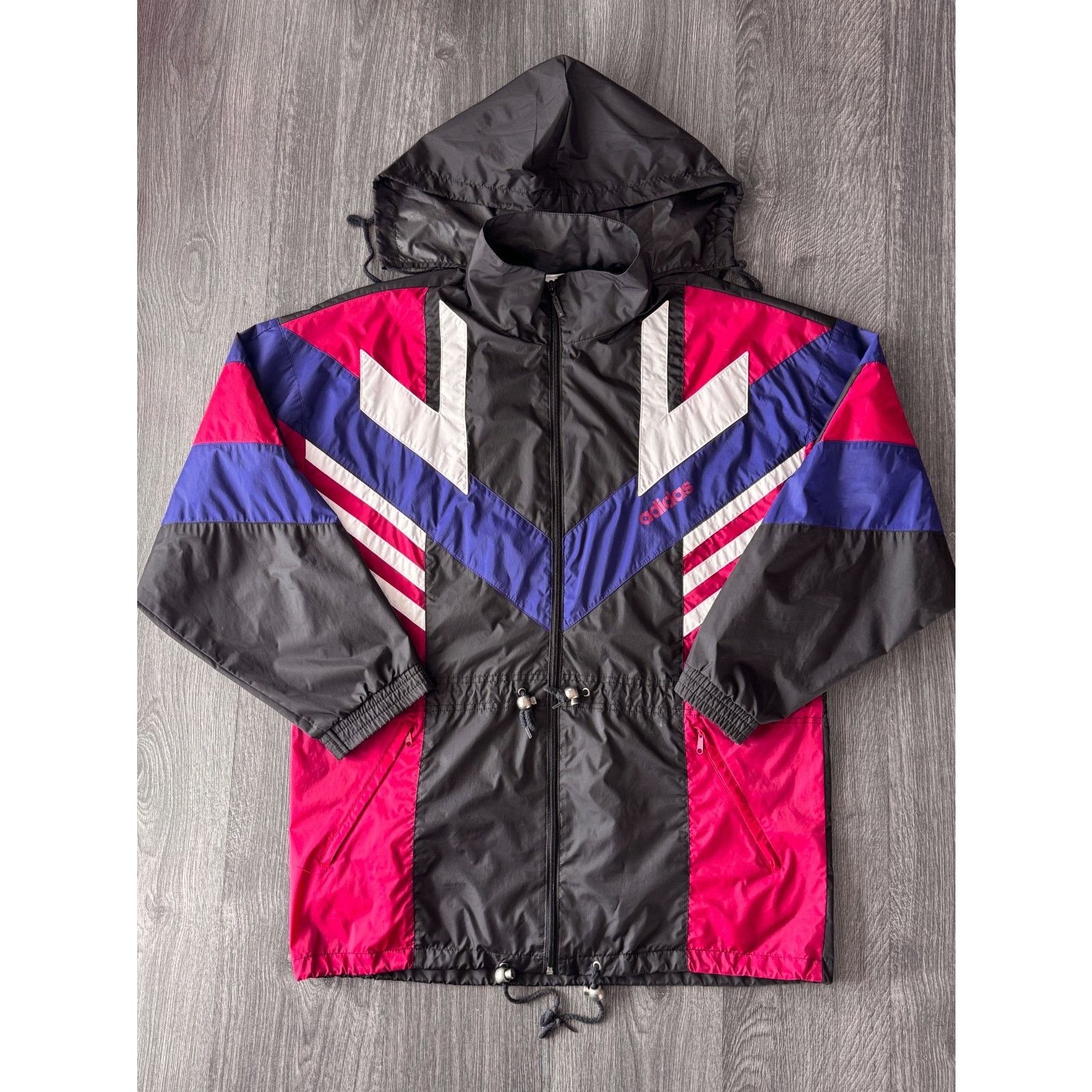 Adidas ADIDAS ORIGINAL MEN VINTAGE VTG 90'S RAIN TRACK JACKET Size US L / EU 52-54 / 3 - 1 Thumbnail
