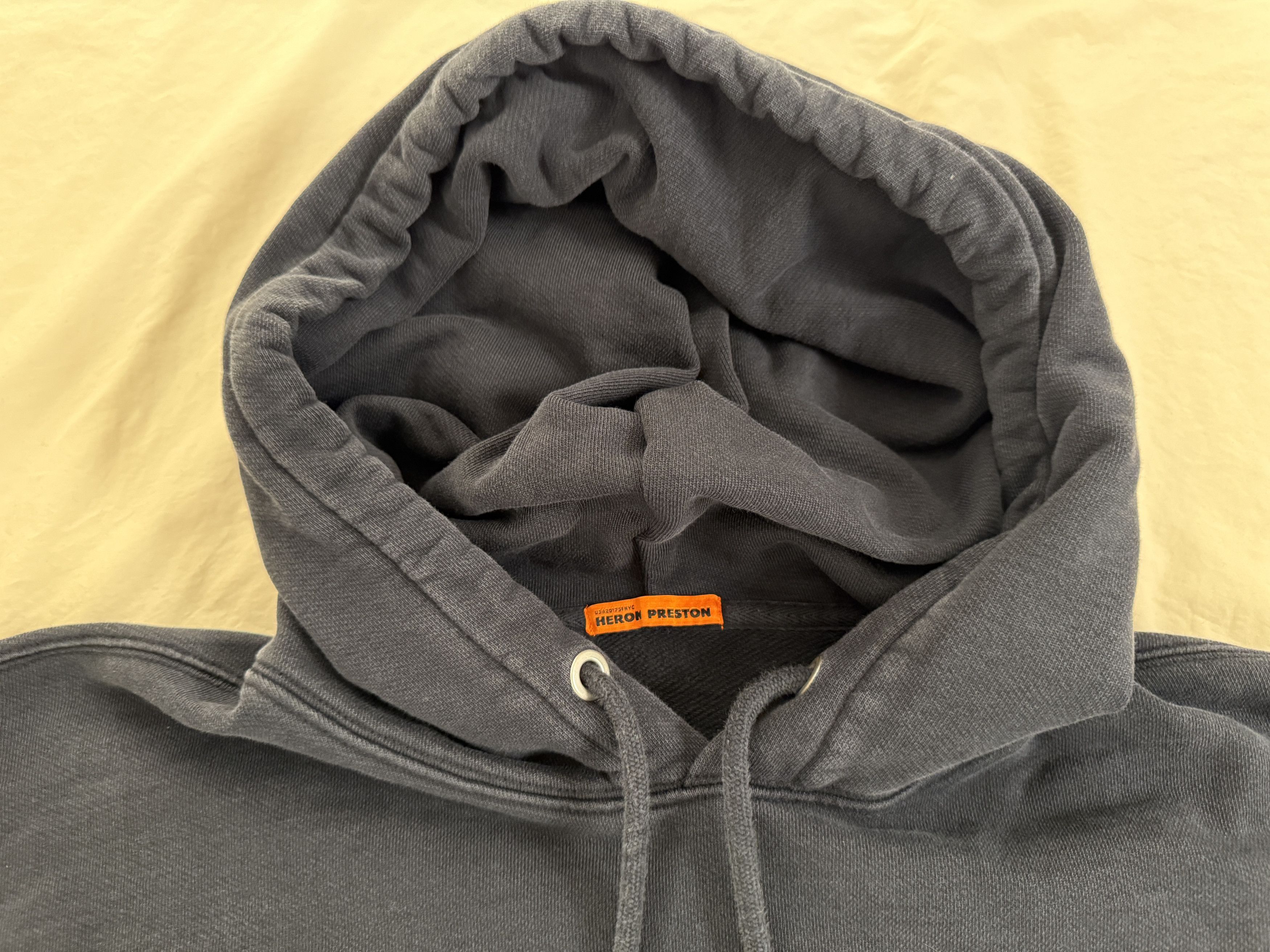 Heron Preston Heron Preston Sticker Label Hoodie - Navy Men's S Size US S / EU 44-46 / 1 - 5 Thumbnail