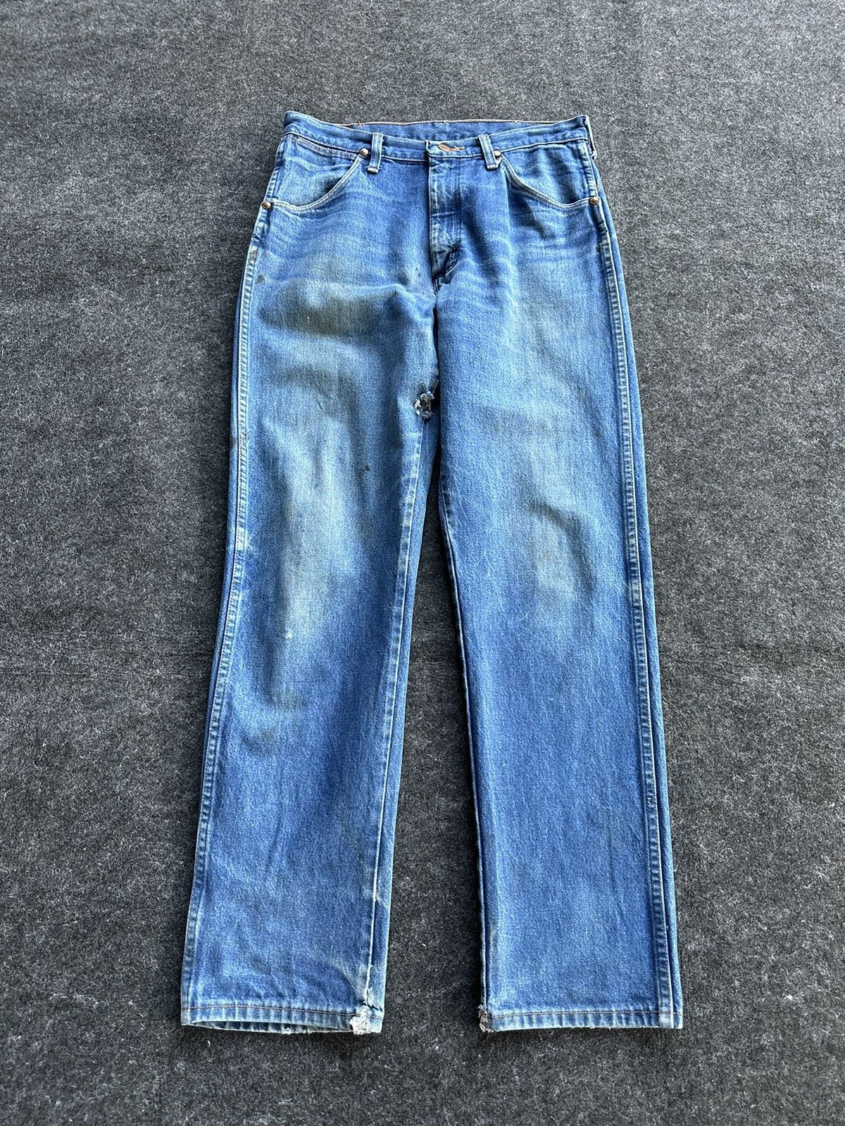 Vintage × Wrangler Vintage Wrangler Dirty Blue Washed Denim D476 Size US 30 / EU 46 - 1 Thumbnail