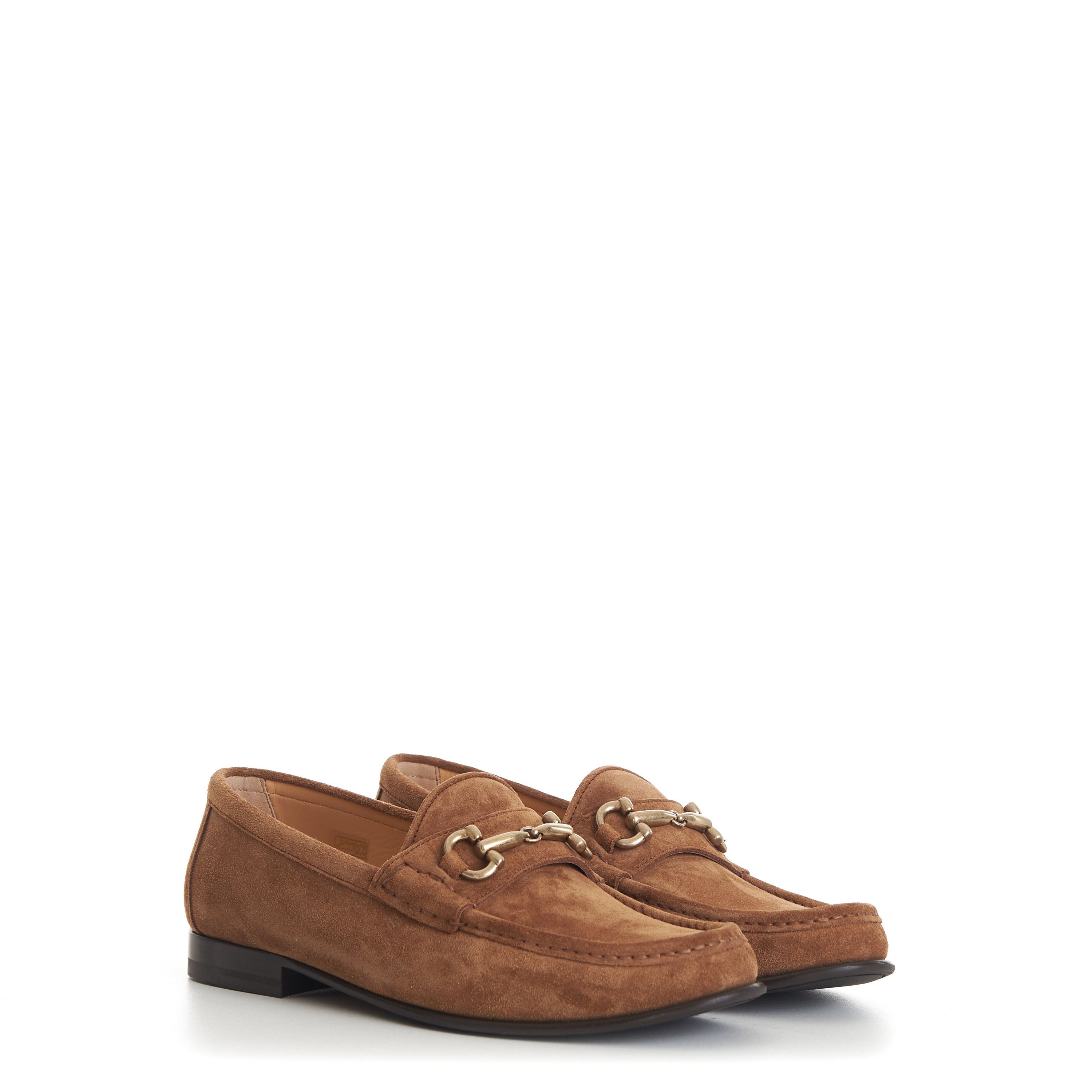Brunello Cucinelli Brown Suede Loafers - Horse-Bit Size US 8 / EU 41 - 1 Thumbnail