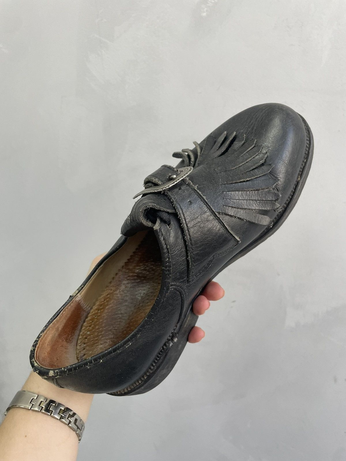 A.S.98 90s western low leather boots guidi style Size US 8 / EU 41 - 5 Thumbnail