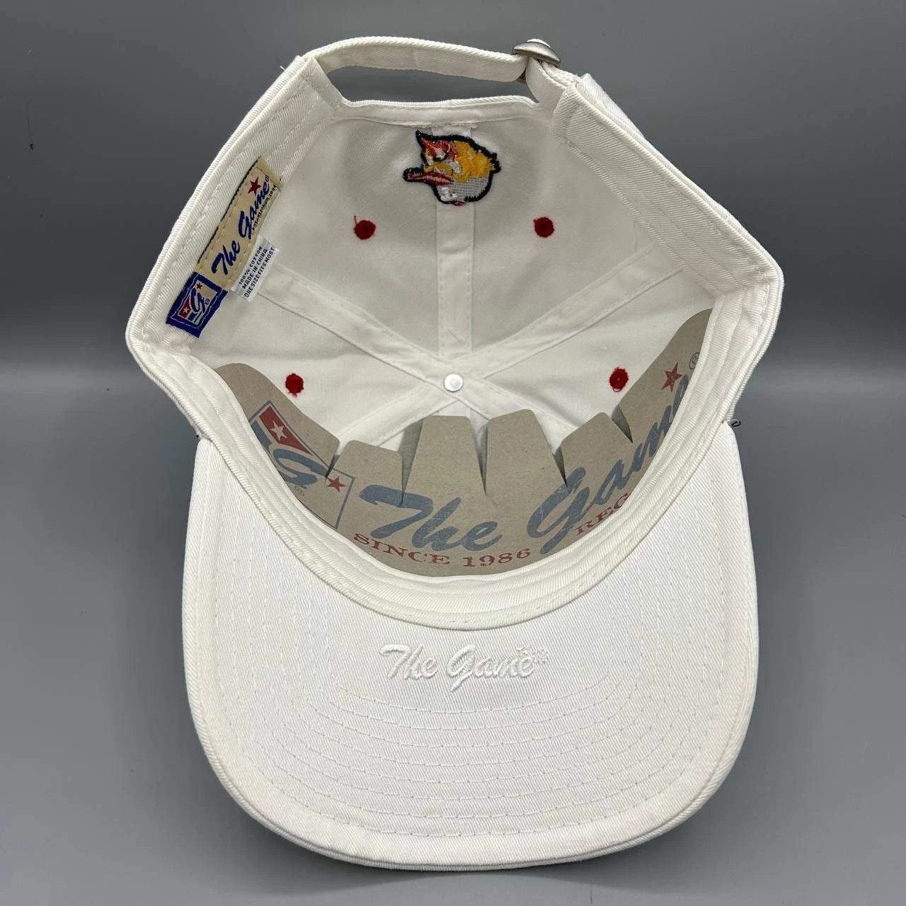 The Game Vintage Toledo Mud Hens Hat Men White MiLB Strap Back Cotton Size ONE SIZE - 2 Thumbnail