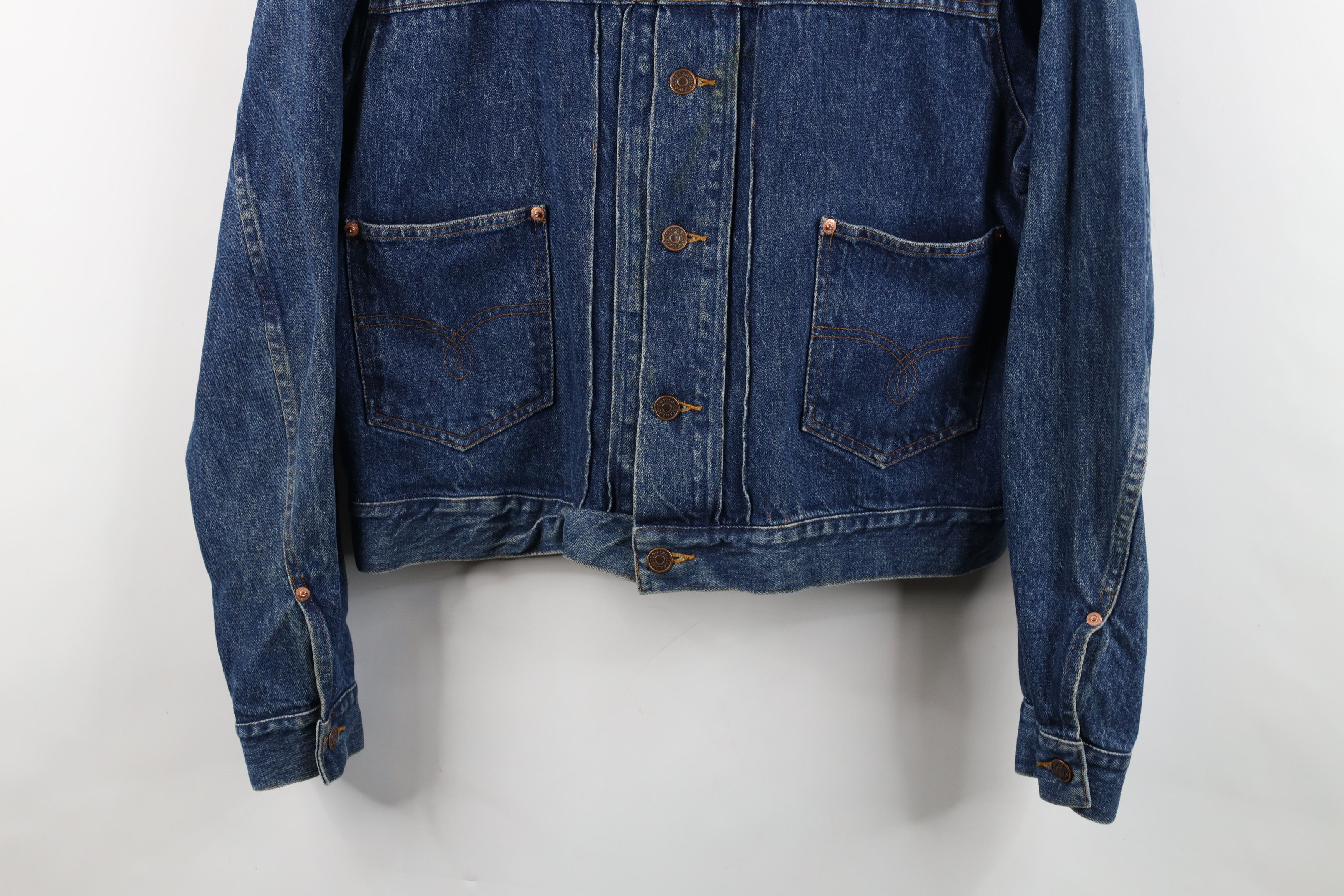 Ralph Lauren Vintage 70s 80s Ralph Lauren Denim Jean Trucker Jacket USA Size US XL / EU 56 / 4 - 3 Thumbnail