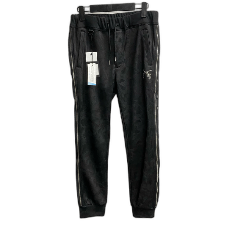 Palm Angels Black Water Rhinestone Pattern Logo Sweatpants Size US 26 / EU 42 - 1 Thumbnail