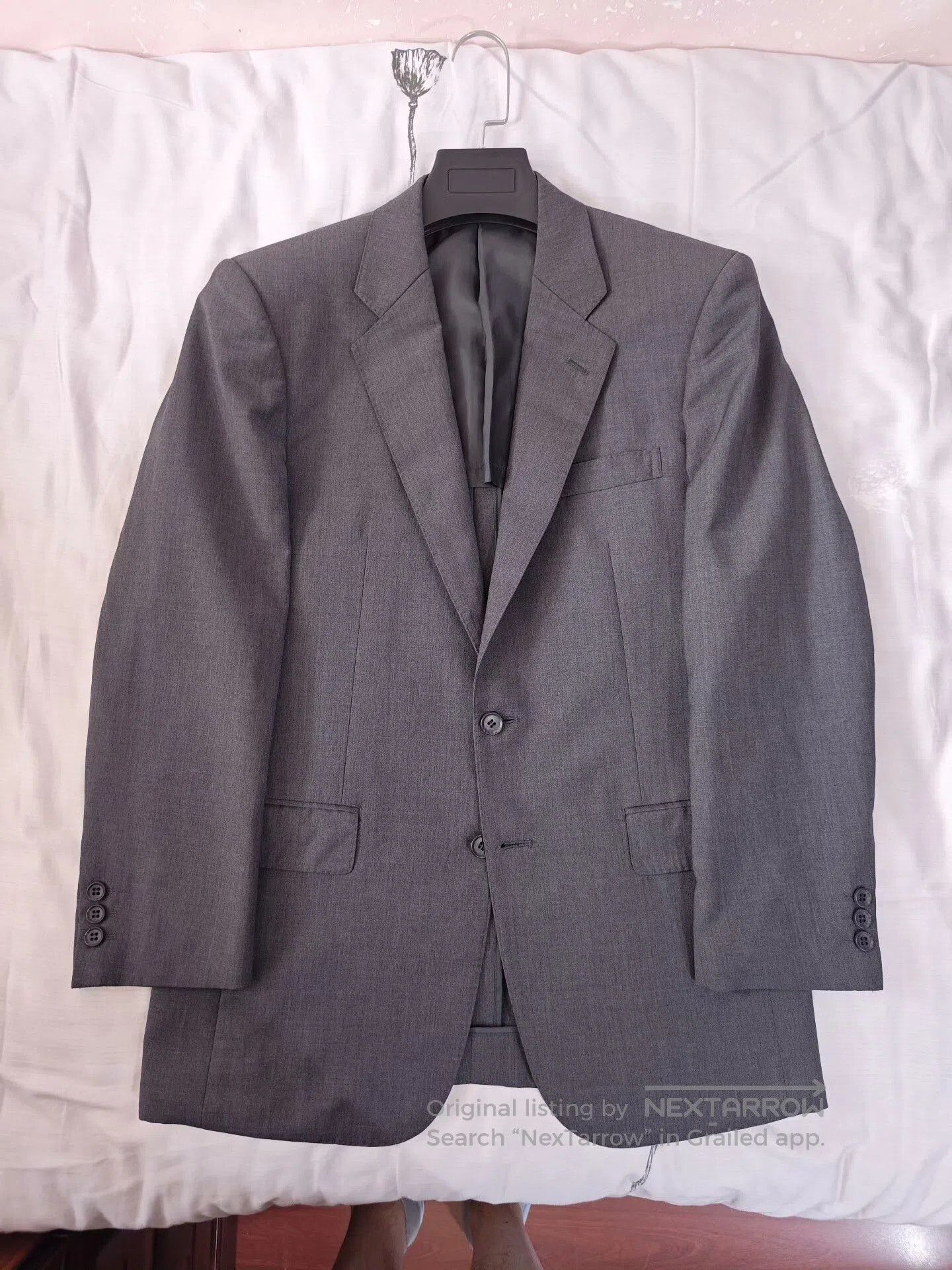 SCABAL SCABAL Gray Custom Wool Suit. Size US M / EU 48-50 / 2 - 5 Thumbnail