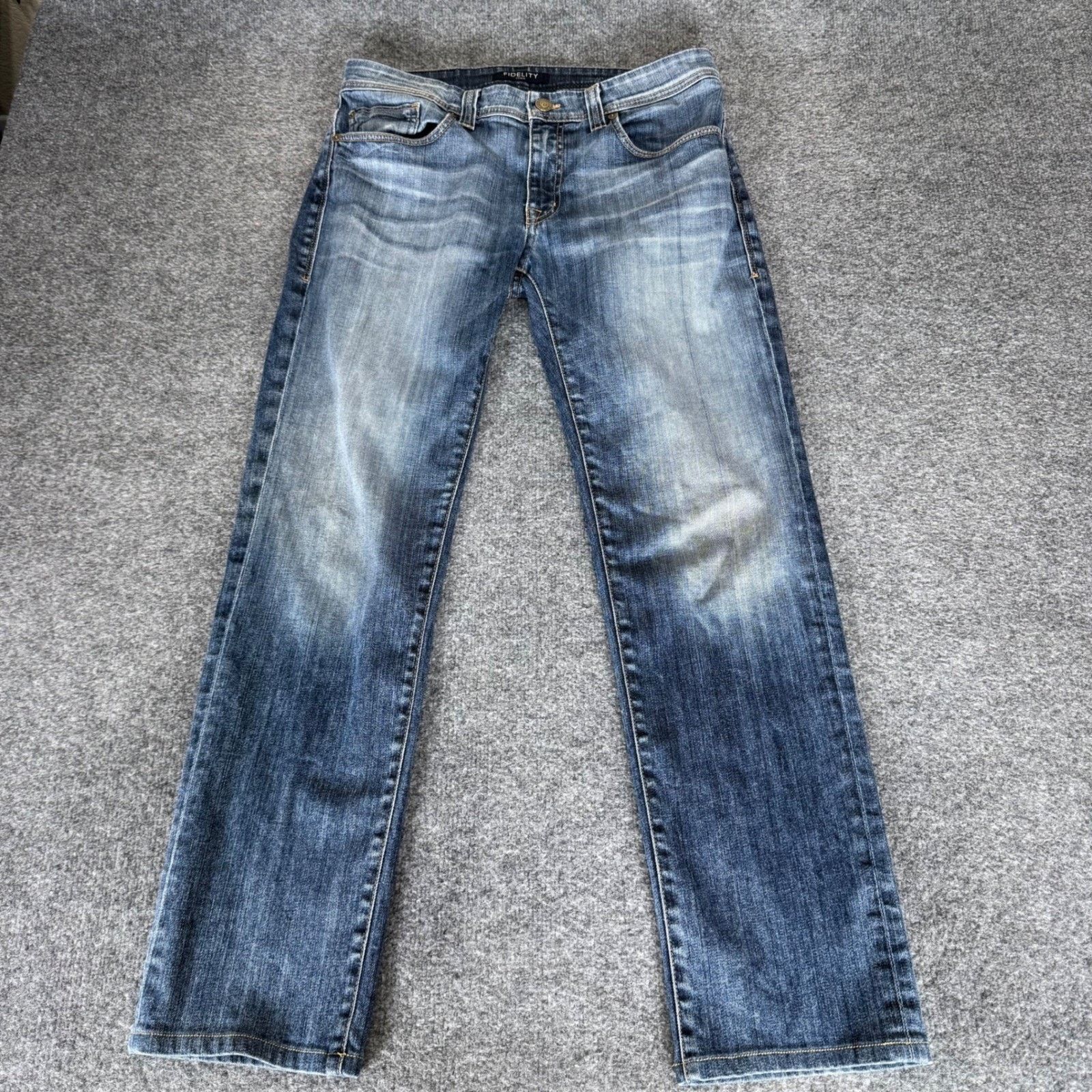 Other Fidelity Denim Jimmy Exile Vintage Mens Jeans Blue 32x30 Size US 32 / EU 48 - 1 Thumbnail
