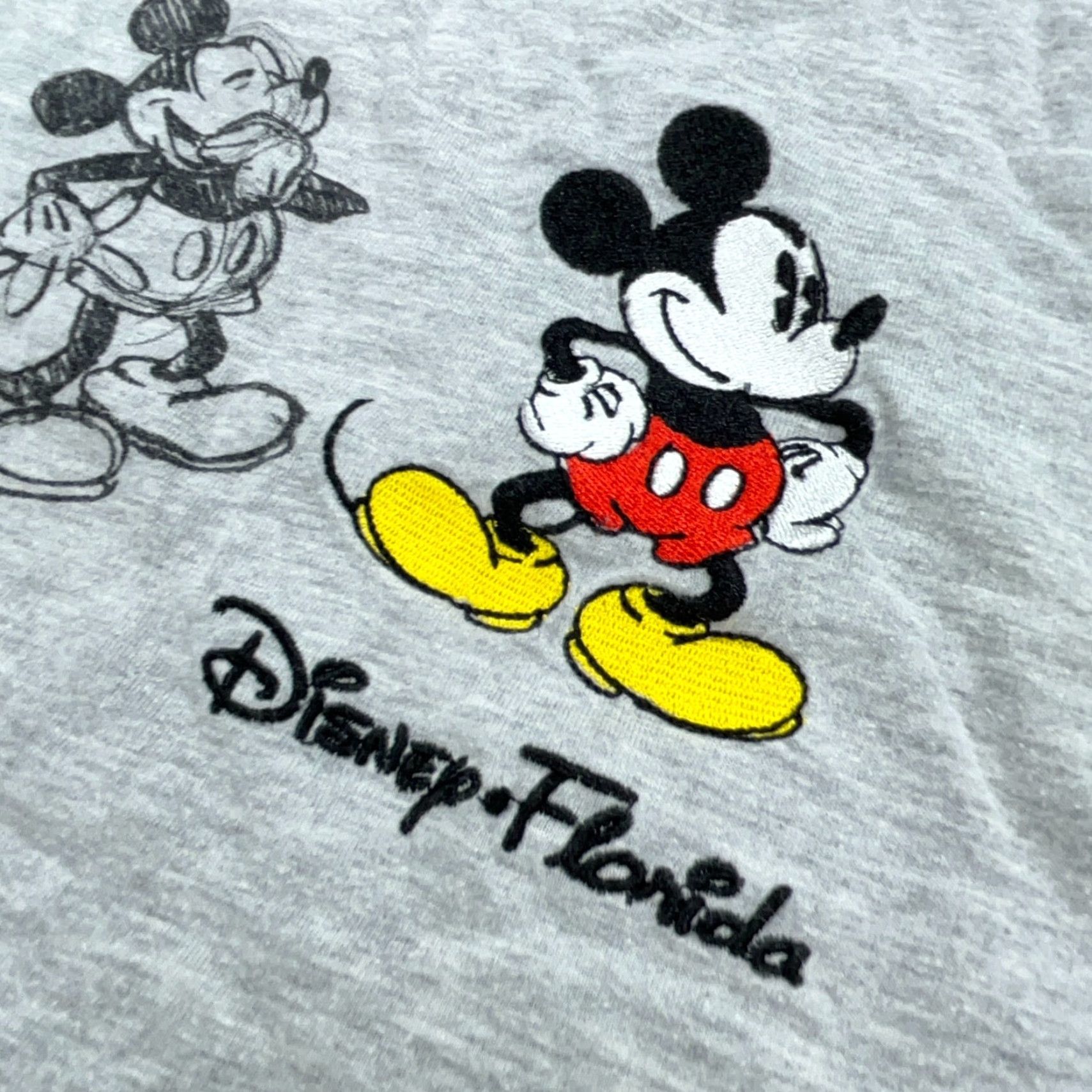Disney Disney Shirt Men XL Gray Embroidered Mickey Mouse Tee Shadow Retro World Walt Disney Size US XL / EU 56 / 4 - 3 Thumbnail