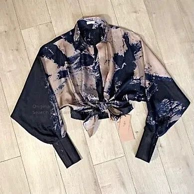 Alaia Alaia Ink Mulberry Silk Shirt Size S / US 4 / IT 40 - 3 Thumbnail