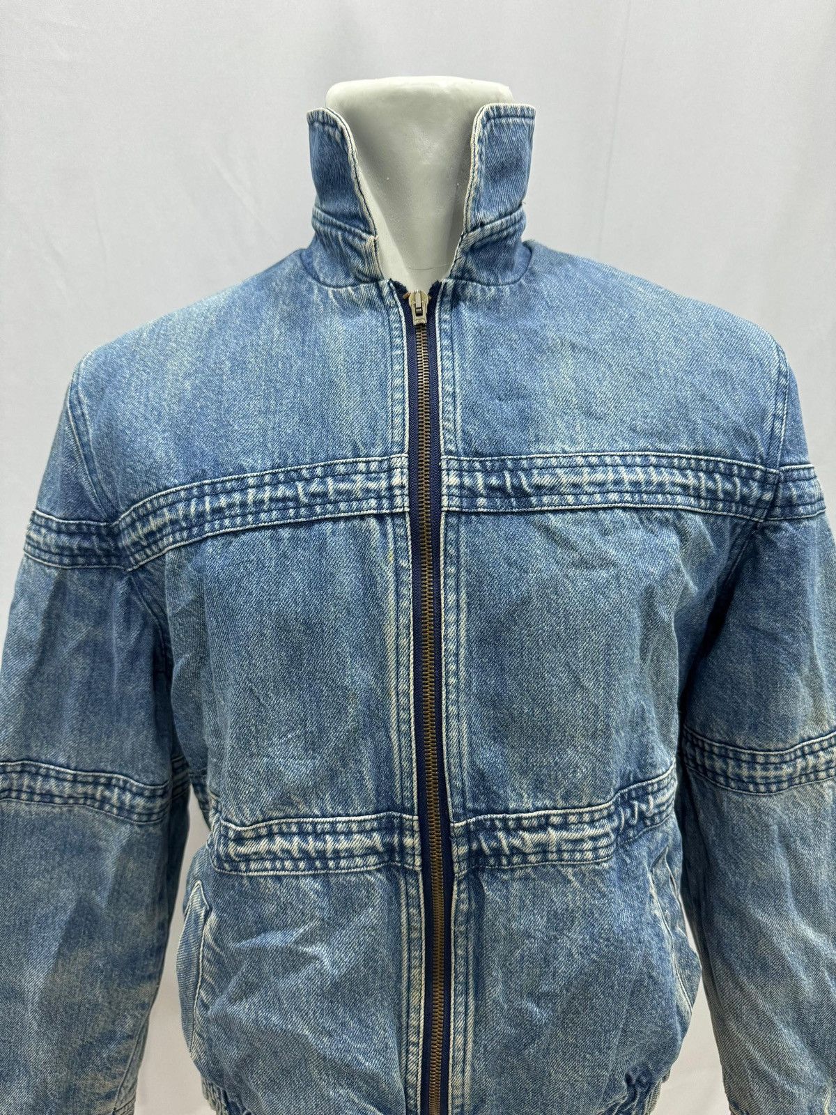 Japanese Brand × Vintage VINTAGE LAWLER Denim Army Jacket Size US S / EU 44-46 / 1 - 2 Thumbnail