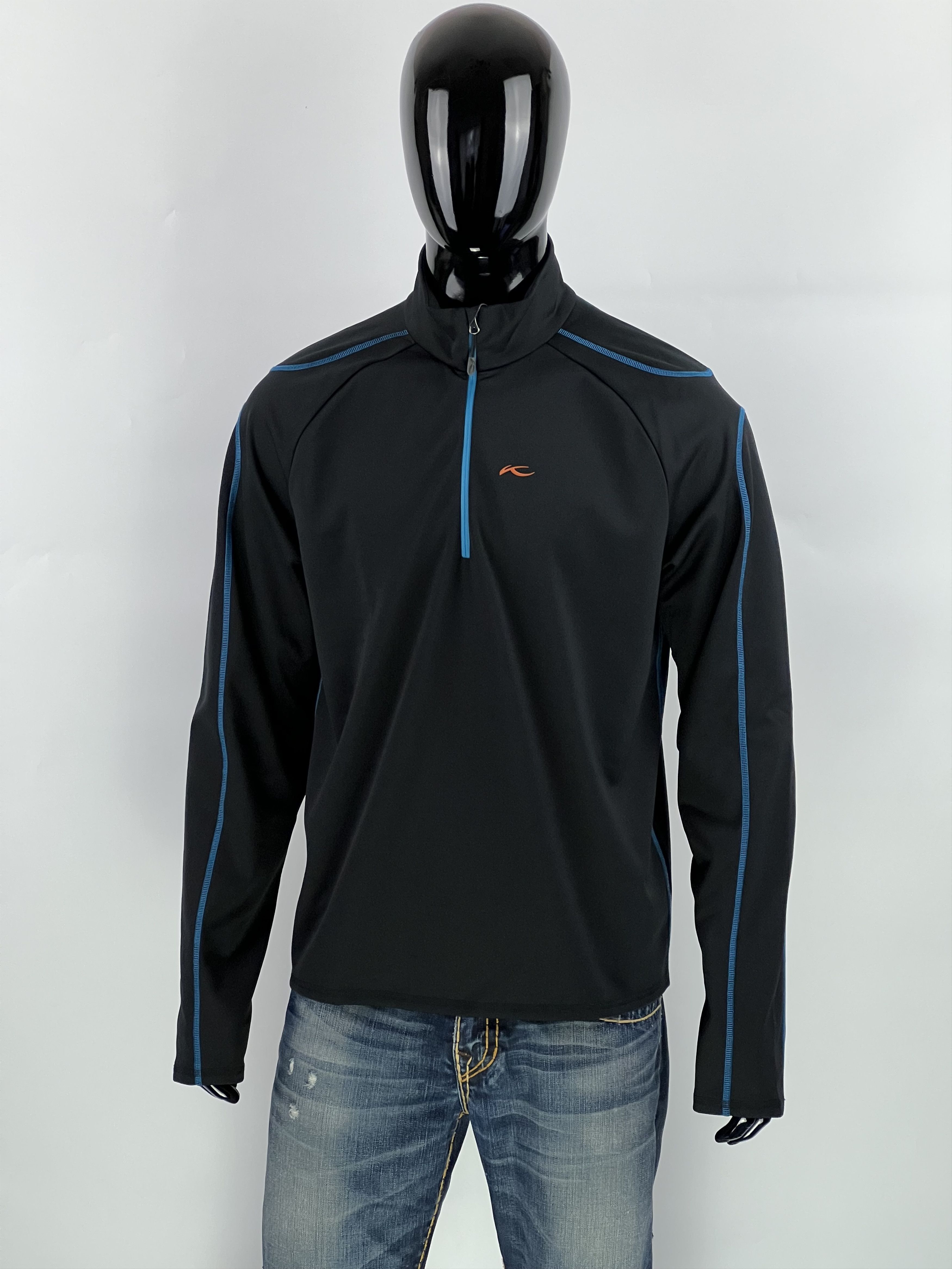 KJUS Kjus Men's Black 1/2 Zip Golf Pullover Size 54 Size US XL / EU 56 / 4 - 1 Thumbnail