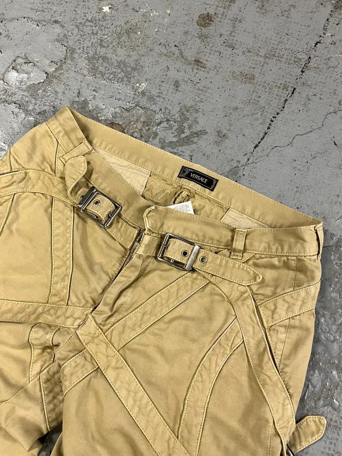 Versace 2000s Versace Bondage Beige Cargo Pants Size US 32 / EU 48 - 6 Thumbnail