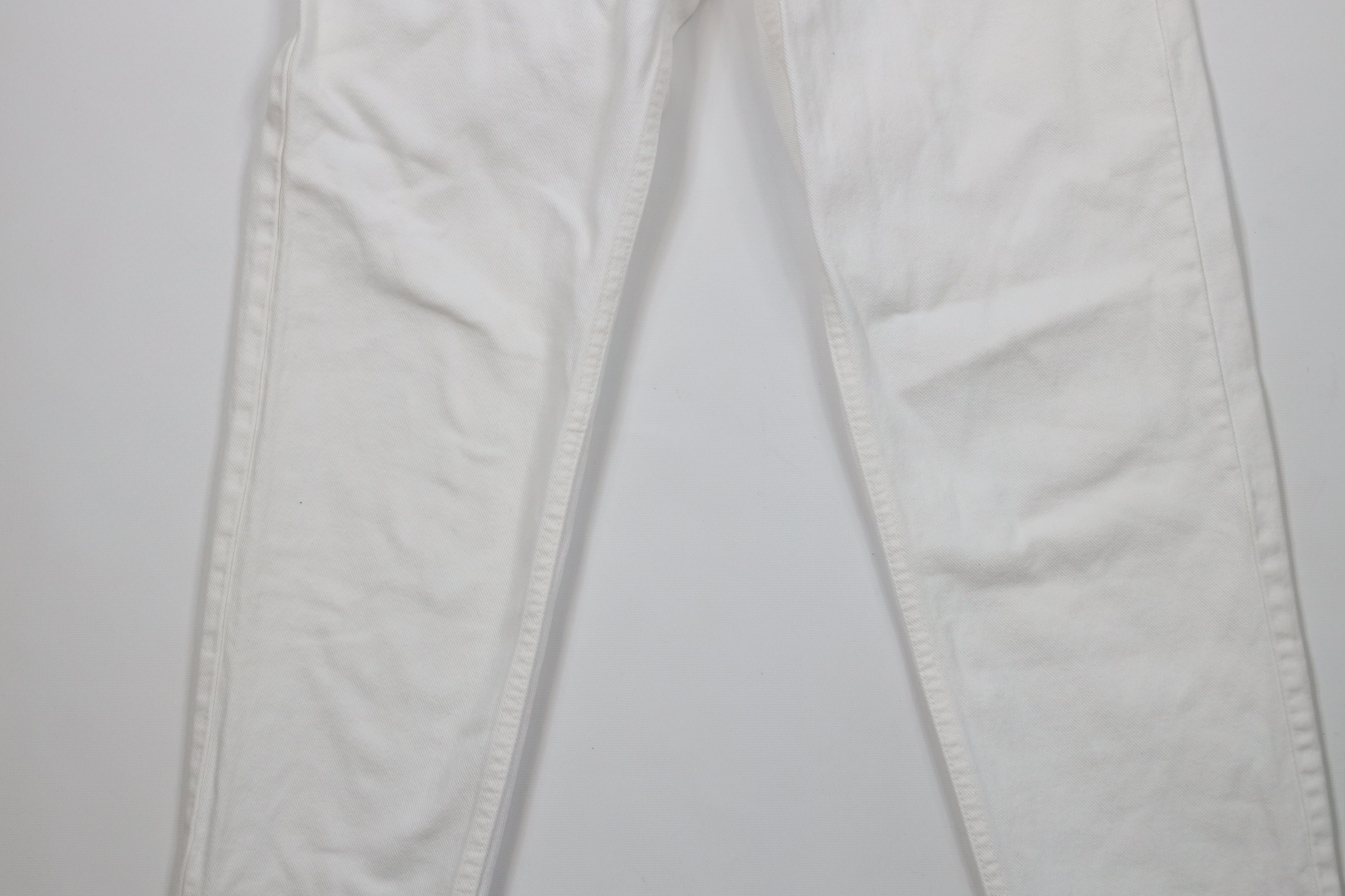 Levi's × Vintage Vintage 90s Levis 550 Fit Tapered Leg Denim Jeans White USA Size 28" / US 6 / IT 42 - 3 Thumbnail