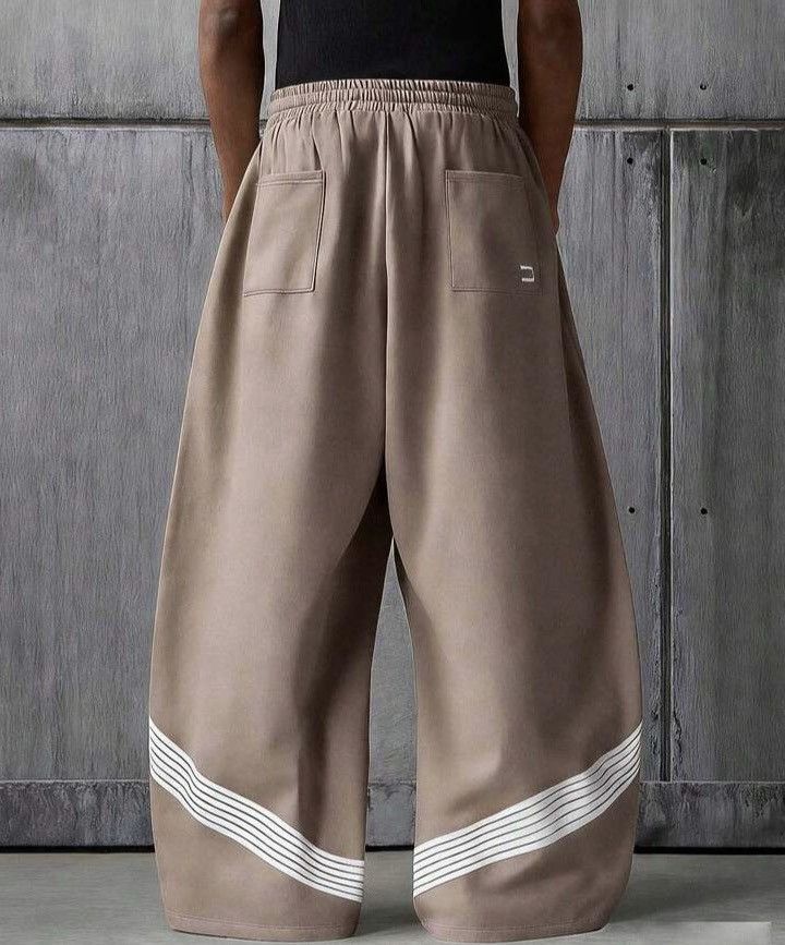 Japanese Brand Fukiishi x oue Striped Baggy Pants Size US 29 - 3 Thumbnail