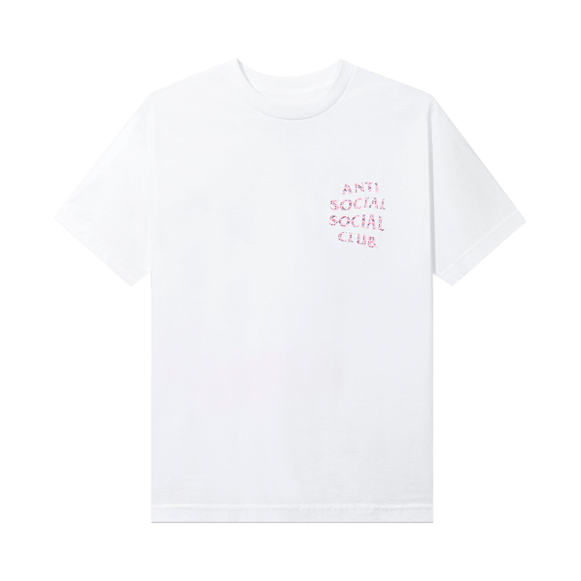 image of Anti Social Social Club X Case Study Flag Tee White, Men's (Size Small)