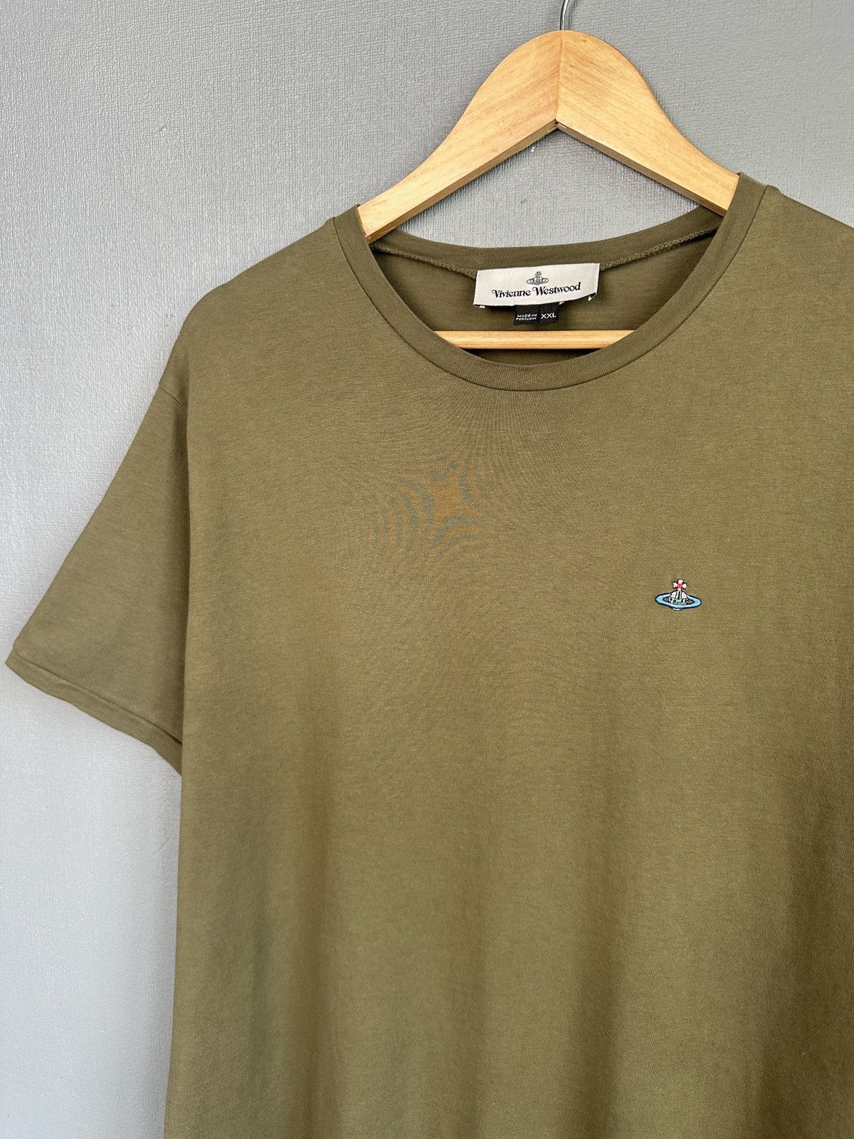 Vivienne Westwood VIVIENNE WESTWOOD Orb Logo Khaki Green T-Shirt Men’s XXL Size US XXL / EU 58 / 5 - 3 Thumbnail