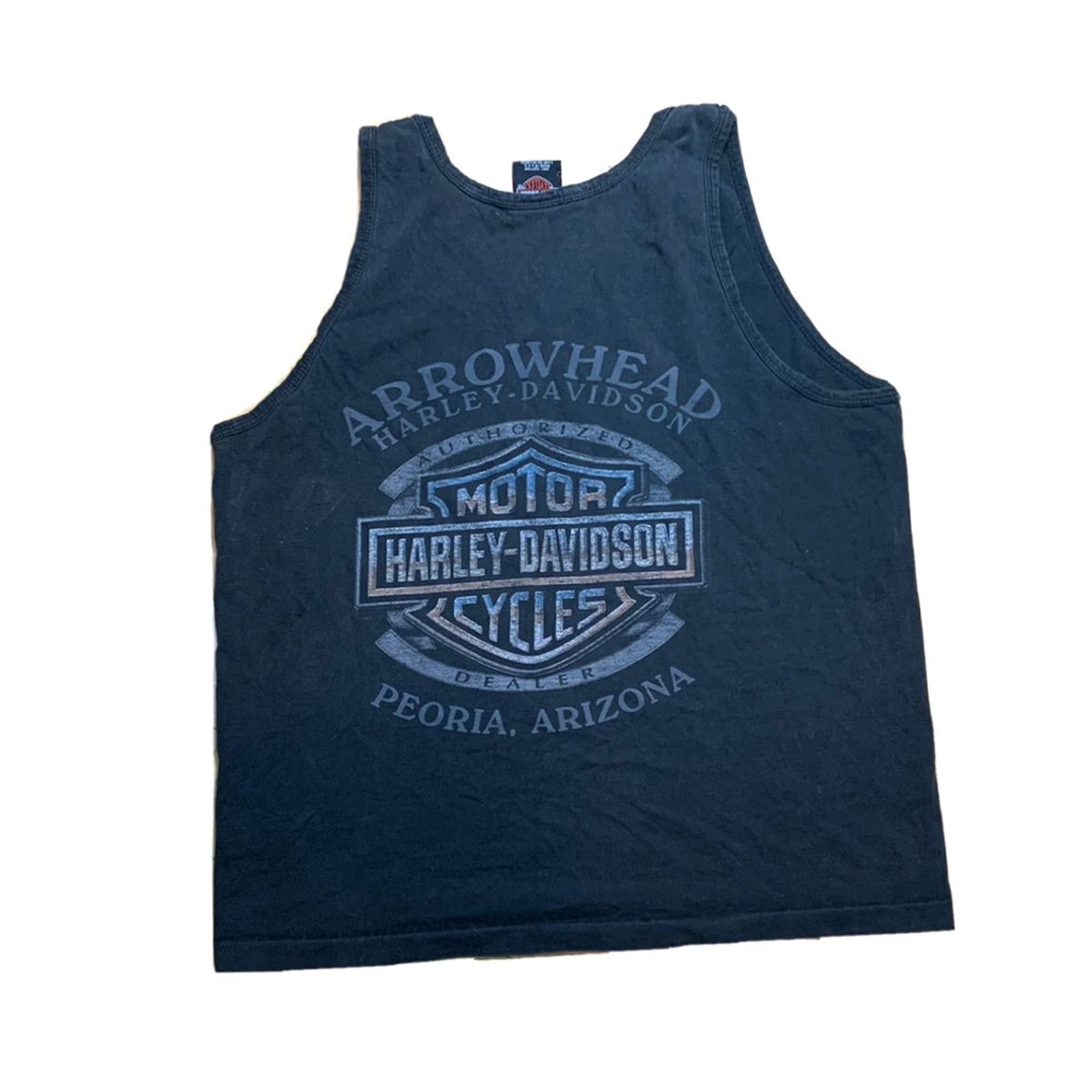 Harley Davidson VINTAGE Harley Davidson 100 Years Black Tank Top Shirt Mens Large Size US L / EU 52-54 / 3 - 3 Thumbnail