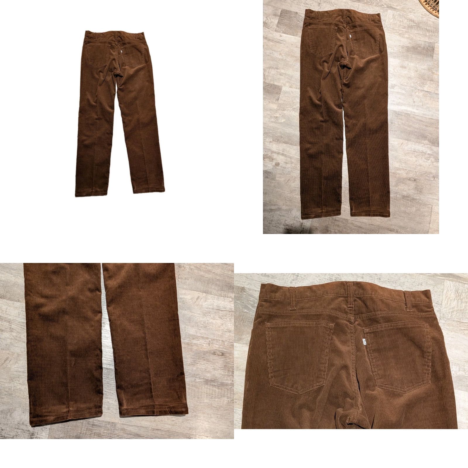 Levi's VTG Levi's 519 Corduroy Pants Mens 36x32 Brown USA Western White Tab EUC Size US 36 / EU 52 - 9 Thumbnail