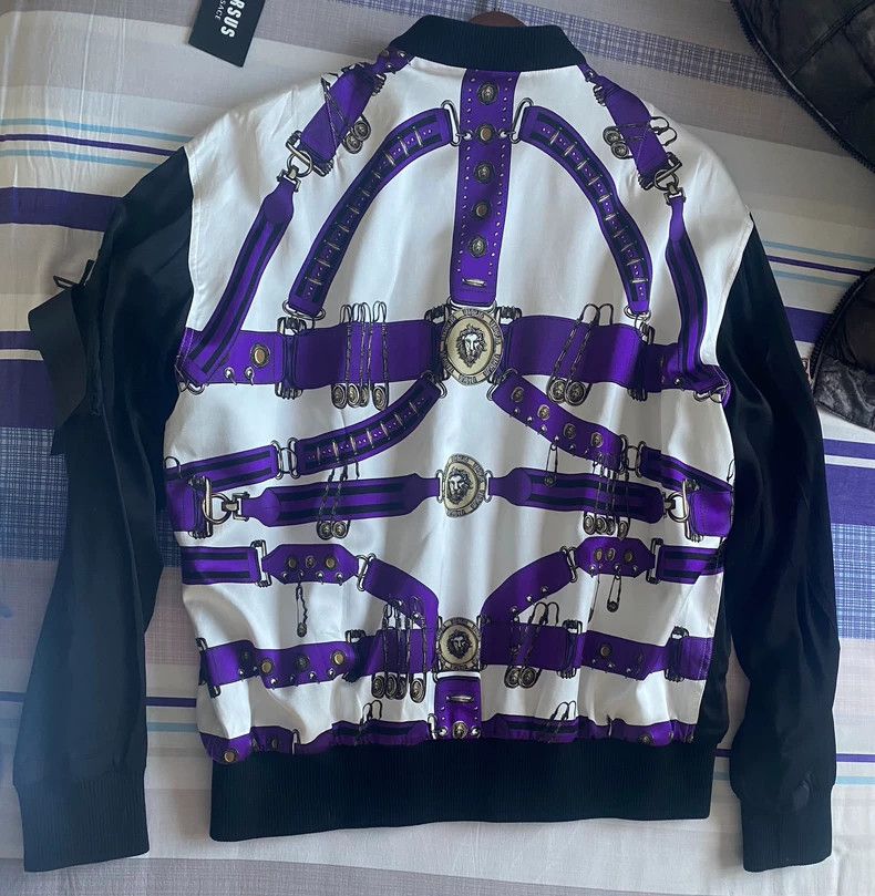 Versace Versace Mulberry silk jacket Size US L / EU 52-54 / 3 - 2 Thumbnail