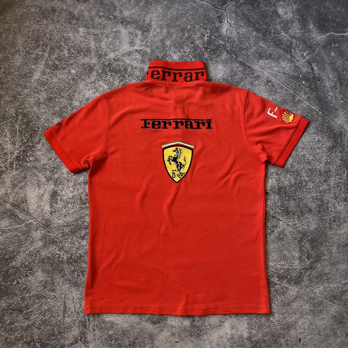 Ferrari Vintage Ferrari Polo Shirt Men’s Size L Big Logo Racing Size US M / EU 48-50 / 2 - 5 Thumbnail