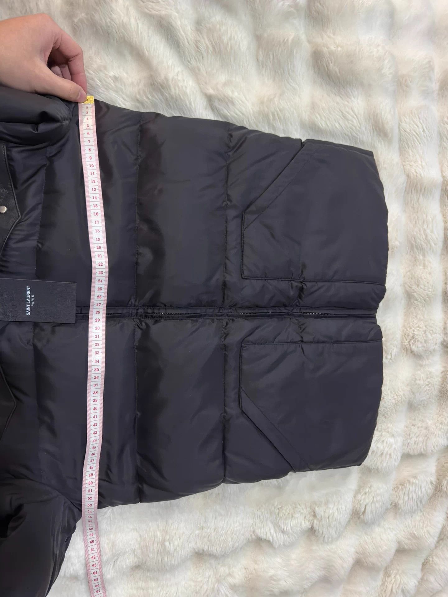 Saint Laurent Paris SLP 14 Studded Sheepskin Down Coat 48 New With Tags Size US M / EU 48-50 / 2 - 7 Thumbnail