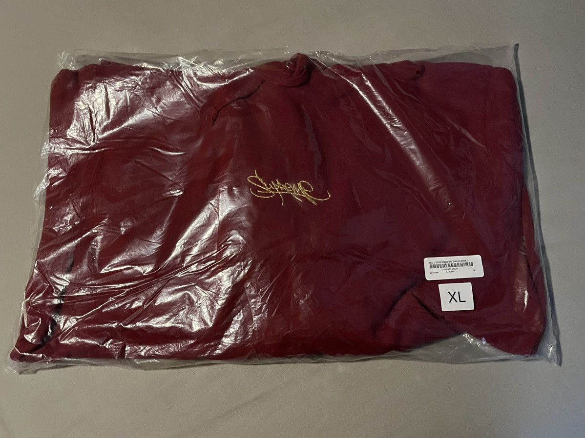 Supreme Supreme Tag Logo Pullover Hoodie Red SS19 Brand New DS Size US XL / EU 56 / 4 - 2 Thumbnail