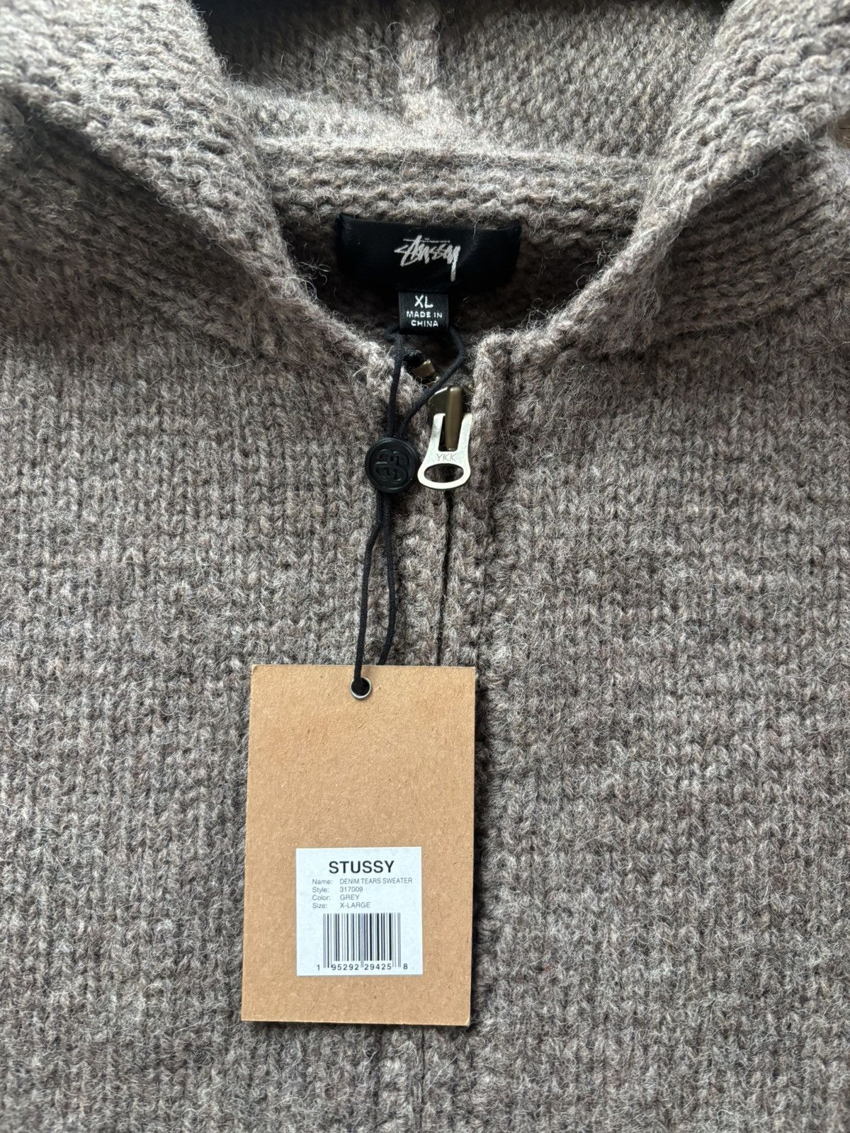 DENIM TEARS × Stussy Stussy x Denim Tears Sweater Zip-Up Size US XL / EU 56 / 4 - 6 Thumbnail