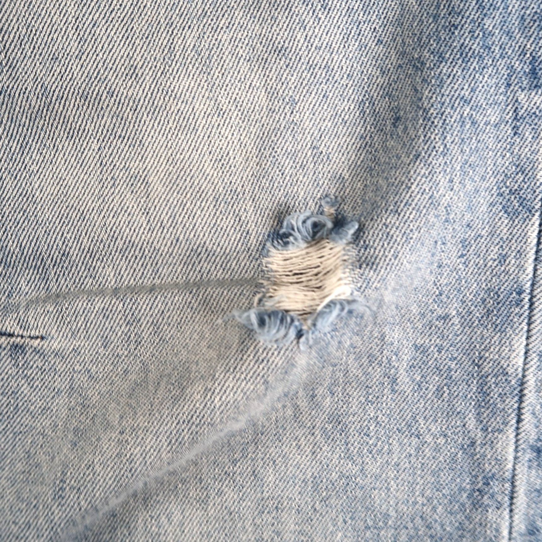 Vintage One Teaspoon Blue Workwear Boyfriend Jeans Size 29 Drawstring Womens Size 29" - 3 Thumbnail
