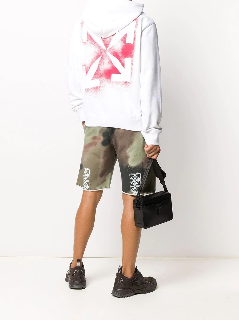 Off-White White and Red Stencil Arrows Logo Hoodie Size US M / EU 48-50 / 2 - 2 Thumbnail