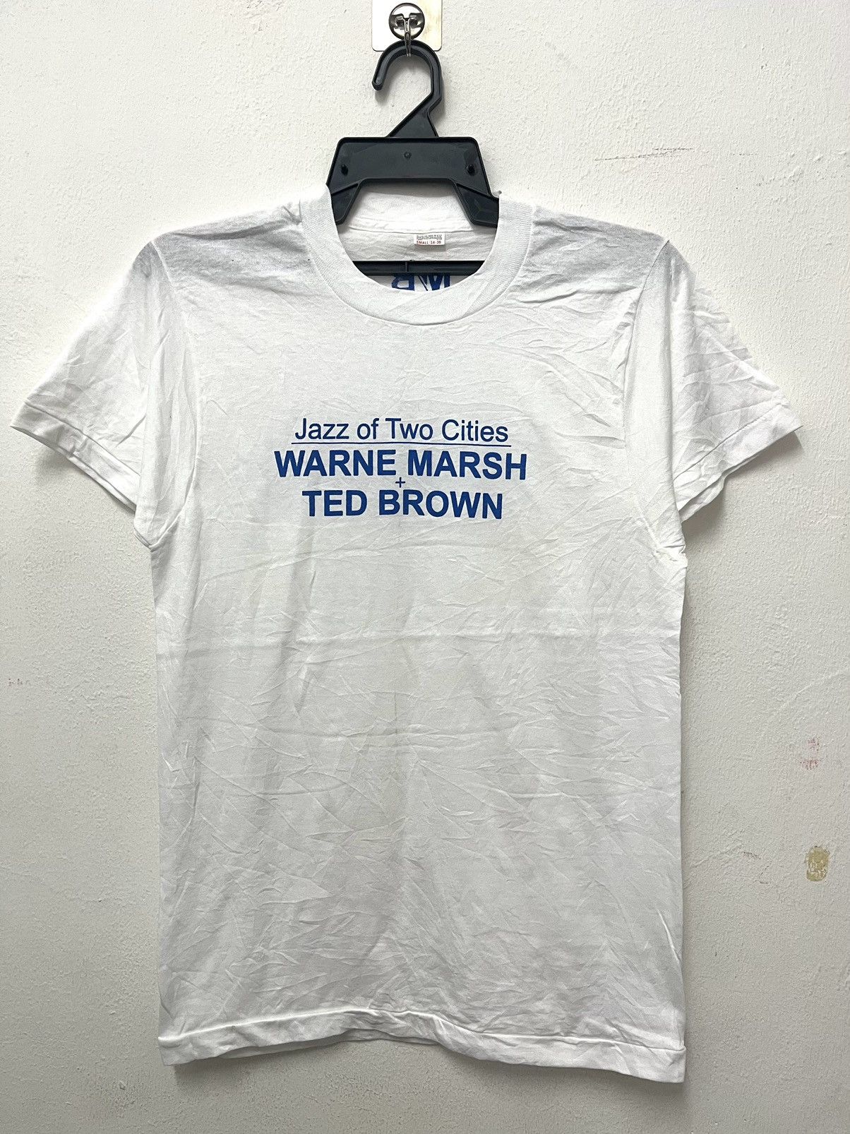 Band Tees × Vintage Vintage 80’s Jazz Of Two Cities Warne Marsh Ted Brown Jazz Size US S / EU 44-46 / 1 - 1 Thumbnail