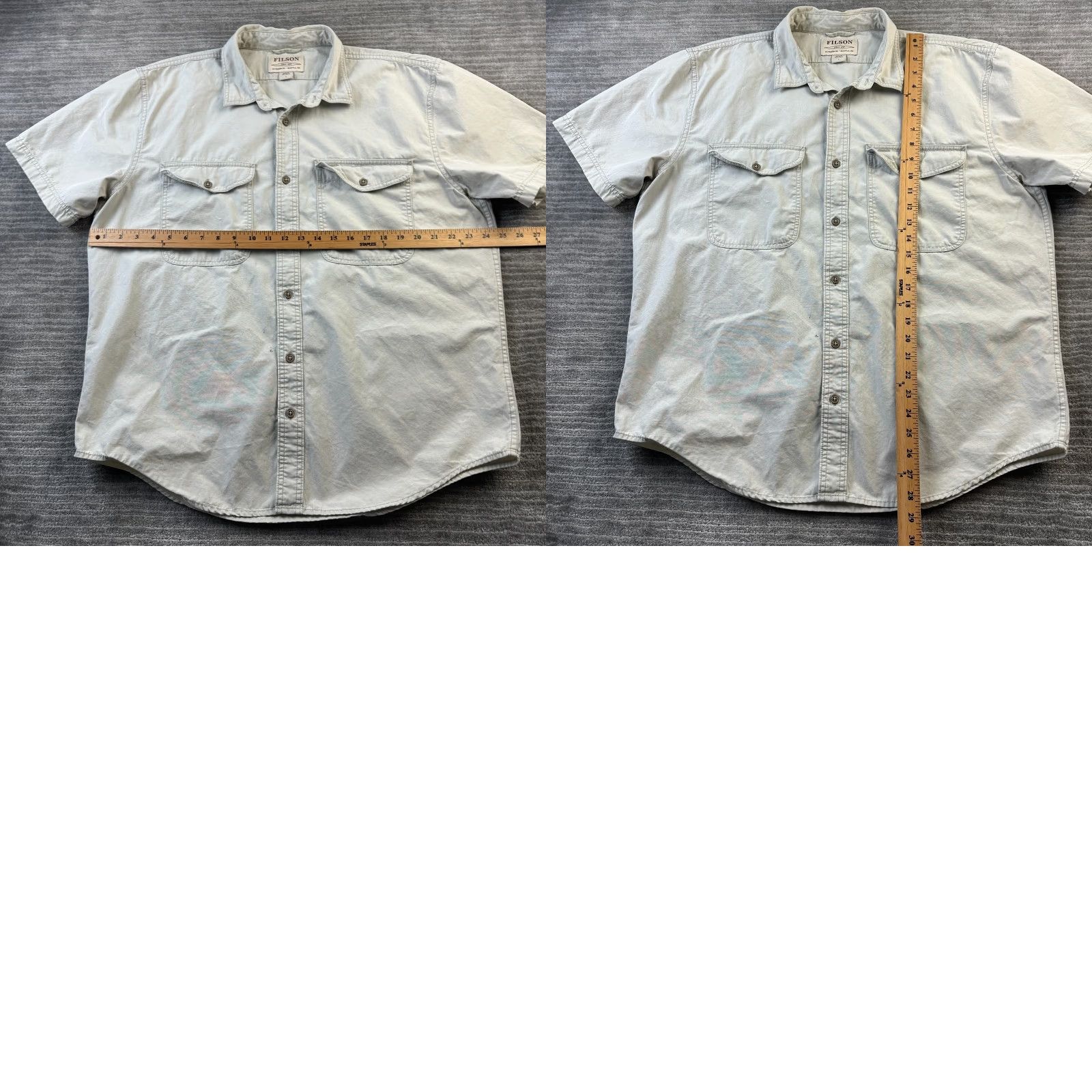 Polo Ralph Lauren VINTAGE CC Filson Shirt Mens Large Beige Tan Safari Utility Outdoors Size US XXL / EU 58 / 5 - 9 Thumbnail