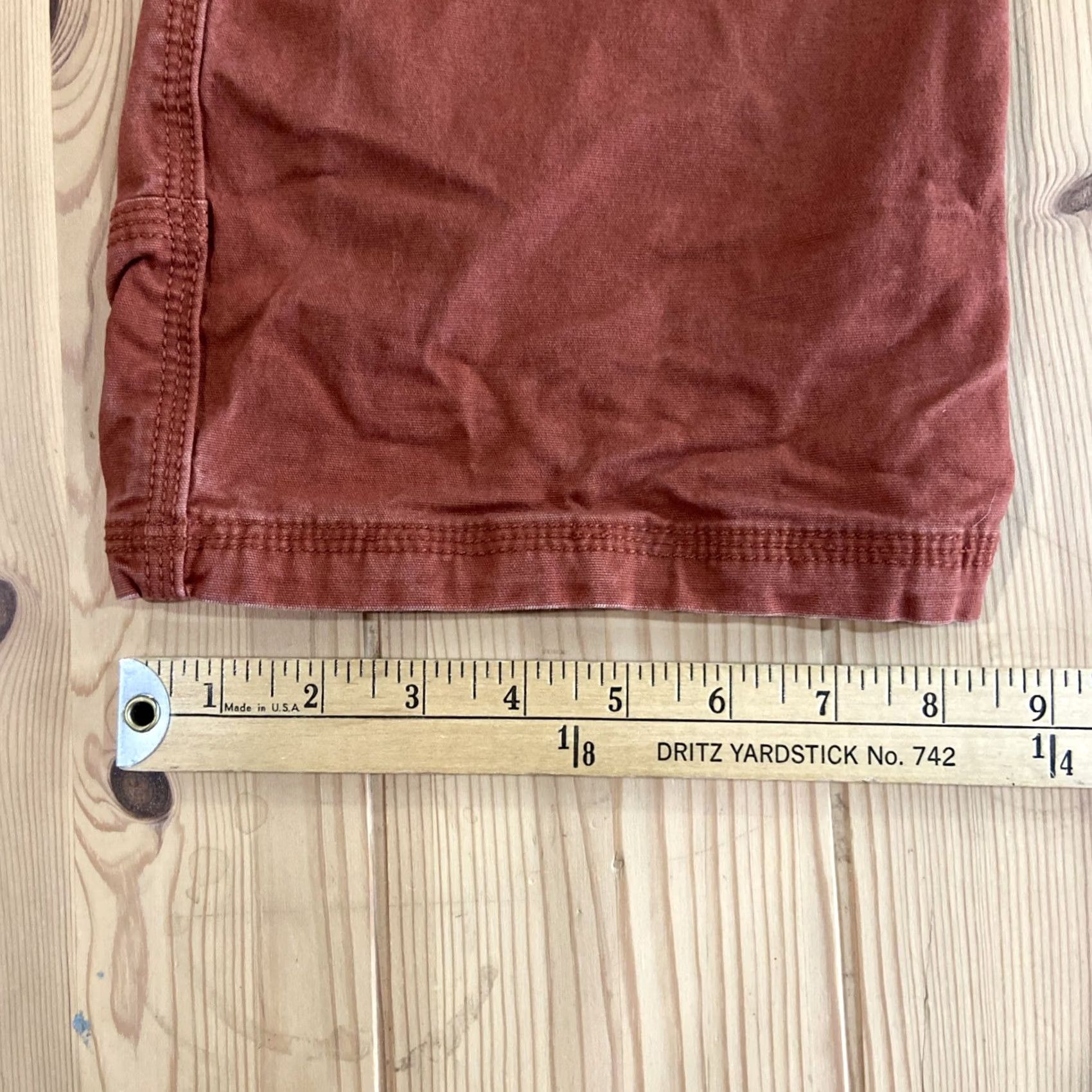 Prana prAna Jeans Canvas Bronson Carpenter Work Pants Mens 34x32 Cotton Blend 5-Pocket Stretch Regular Red 32 Inseam Size US 34 / EU 50 - 6 Thumbnail