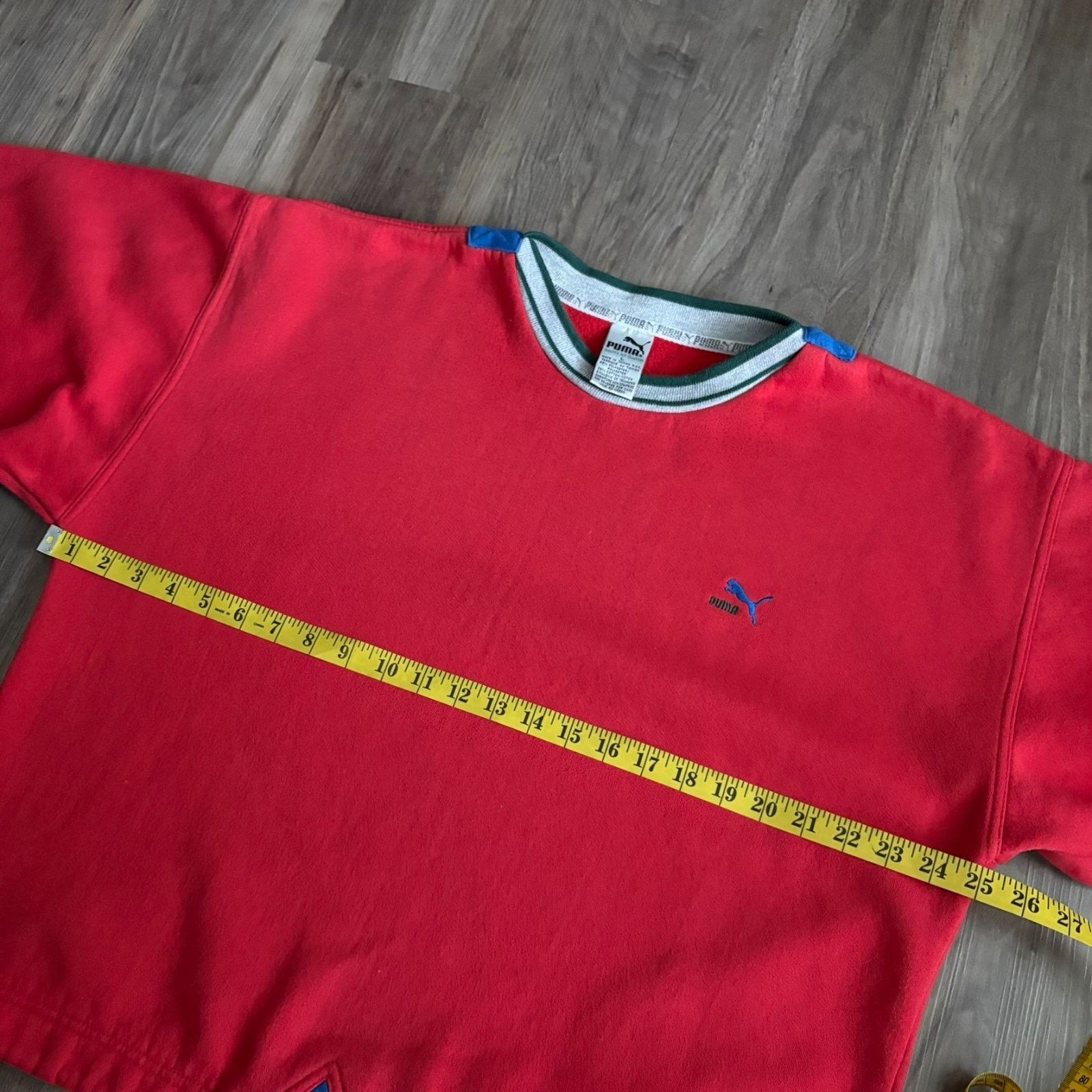 Puma × Vintage Vintage Puma Sweatshirt Men's Size L Boxy 1980s Athletic Red Size US L / EU 52-54 / 3 - 5 Thumbnail