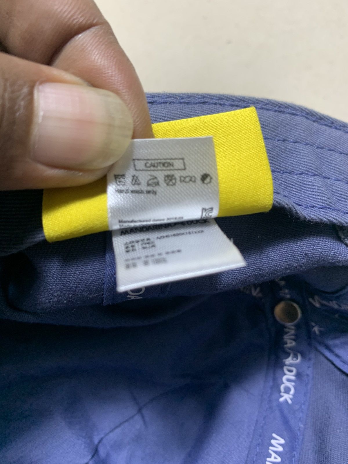 Mandarina Duck Mandarina Duck Baseball Cap Blue Size ONE SIZE - 9 Thumbnail