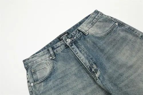 Japanese Brand × Jean Pants Men's loose casual straight washed distressed jeans Size US 34 / EU 50 - 4 Thumbnail