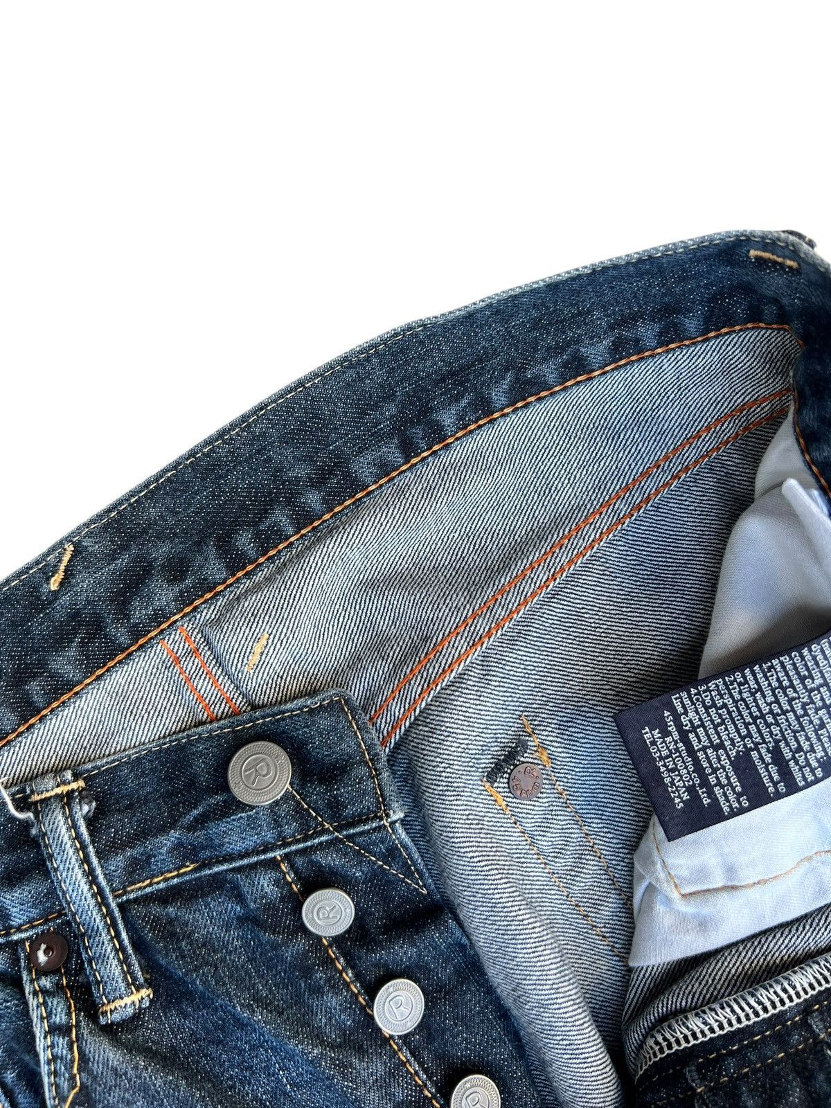 45rpm Vintage 45rpm Distressed Fade Denim Selvedge Jeans Size US 30 / EU 46 - 5 Thumbnail