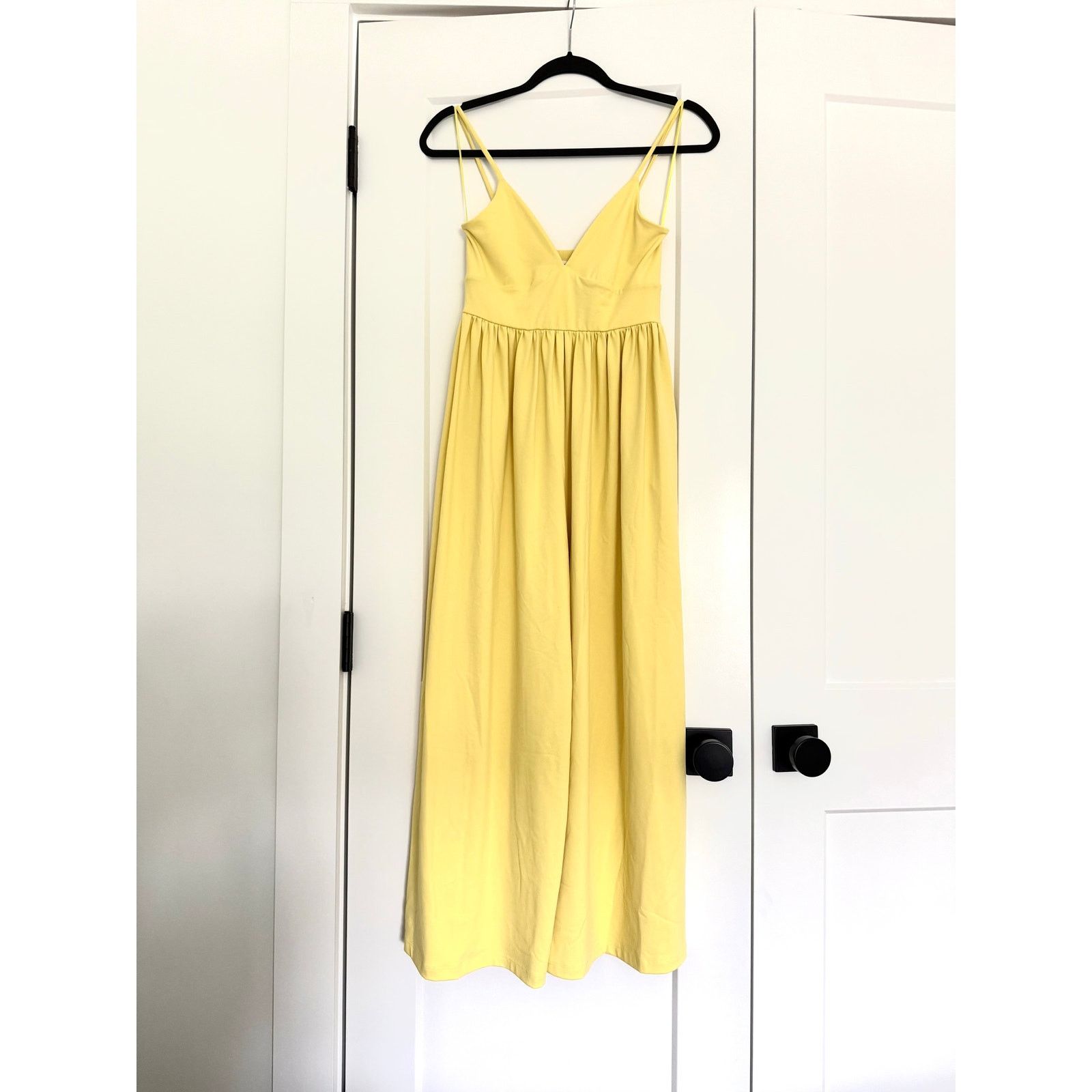 Susana Monaco $198 New Susana Monaco Slip Top Jumpsuit - Lemon Zest - S Size 27" / US 4 / IT 40 - 6 Thumbnail