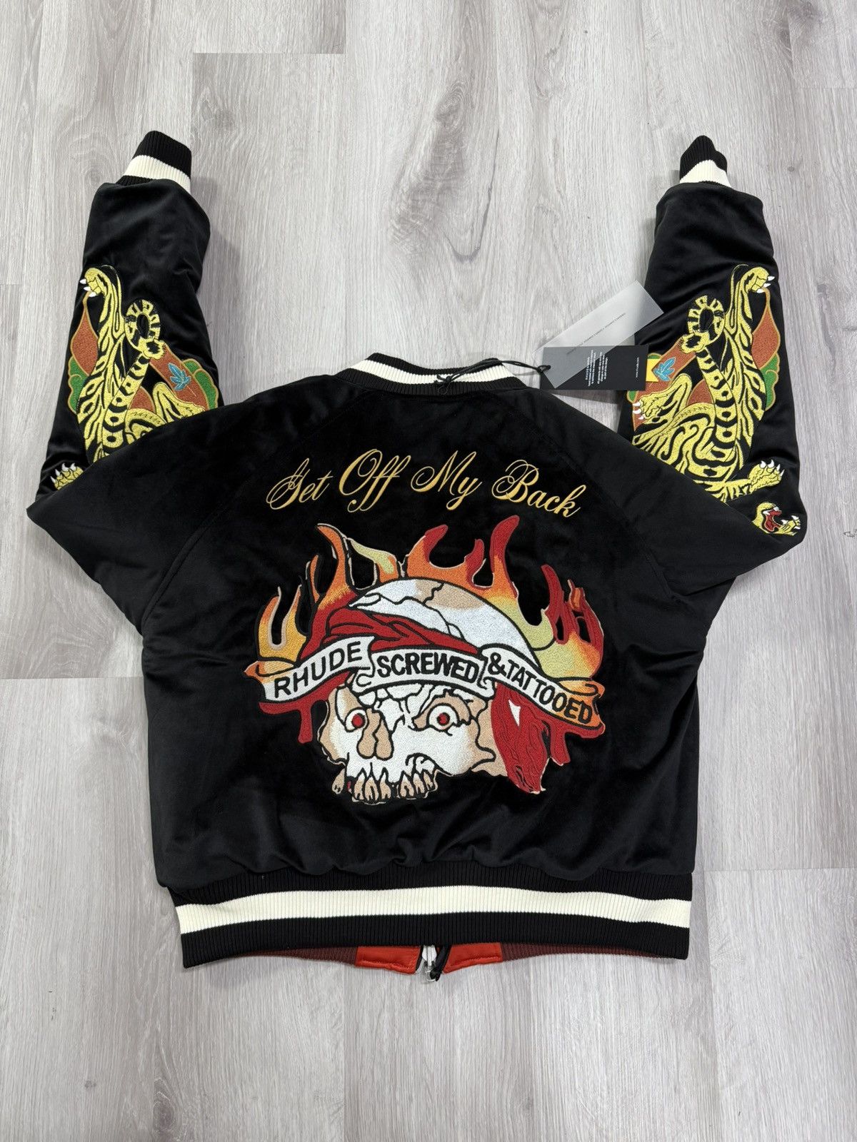 Rhude Rhude Reversable Souvenier Jacket Size US XL / EU 56 / 4 - 5 Thumbnail