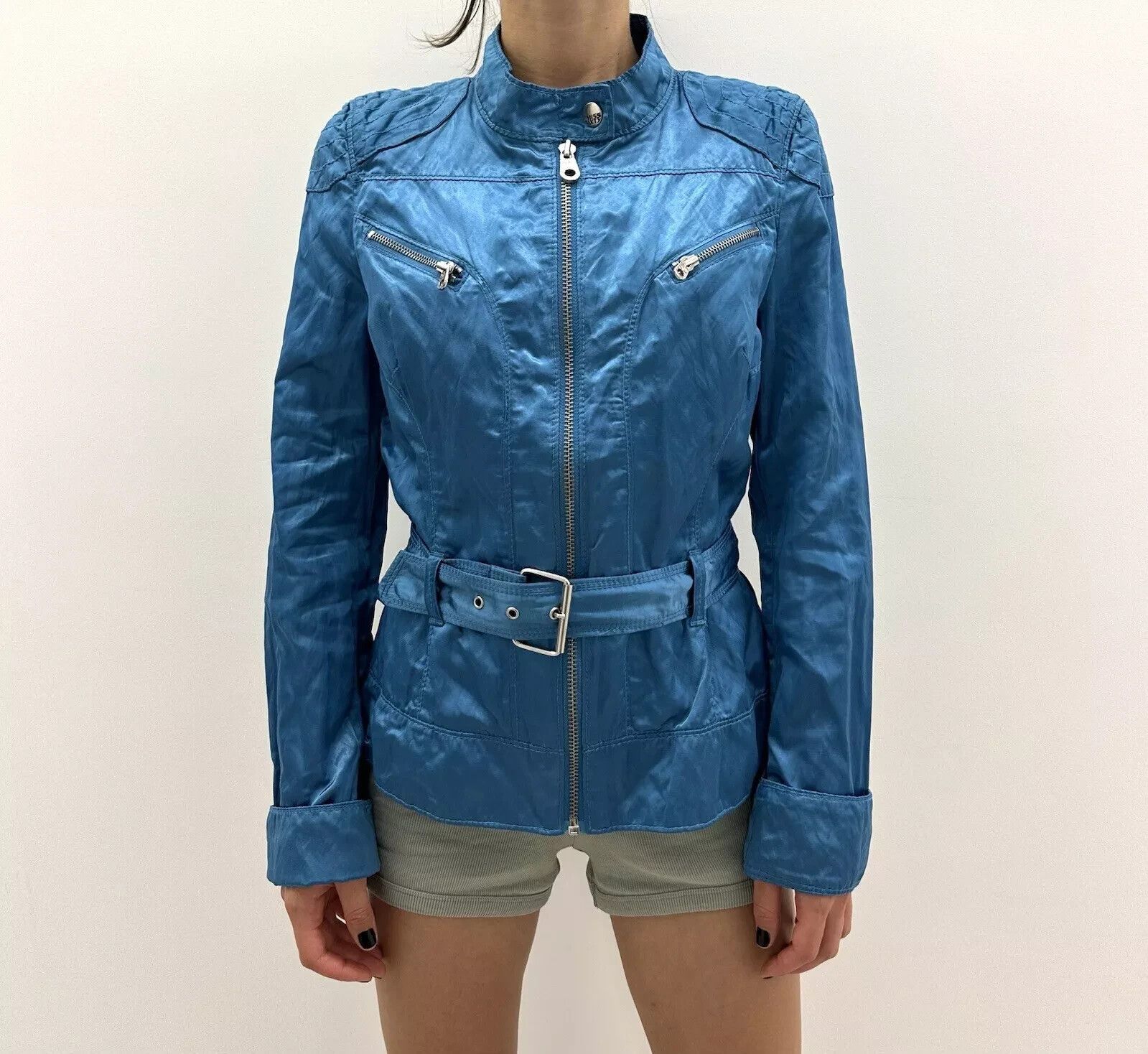 Miss Sixty Vintage 2000s Miss Sixty Y2K Jacket Polyester Metall Fitted Size M / US 6-8 / IT 42-44 - 5 Thumbnail