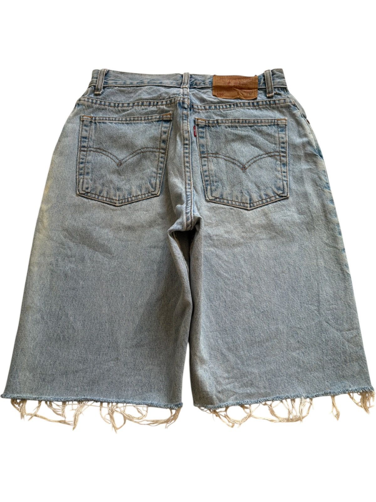Levi's × Levi's Vintage Clothing Vintage 90s Levis 550 Mud Wash Distressed Short Jeans Size US 27 - 2 Thumbnail