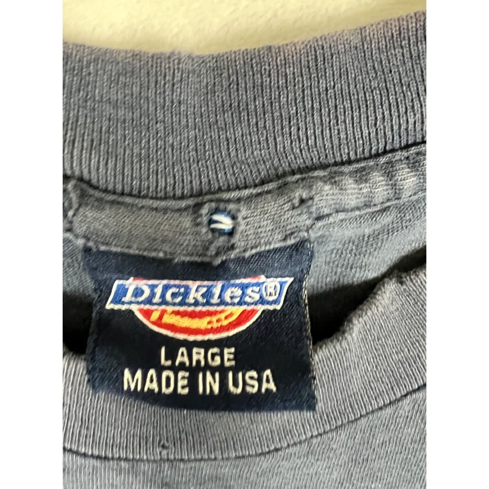Dickies VINTAGE Dickies T-Shirt Mens Regular Blue Cotton 90s Crew Neck Short Sleeve Size M Blue 90s Size US M / EU 48-50 / 2 - 2 Thumbnail