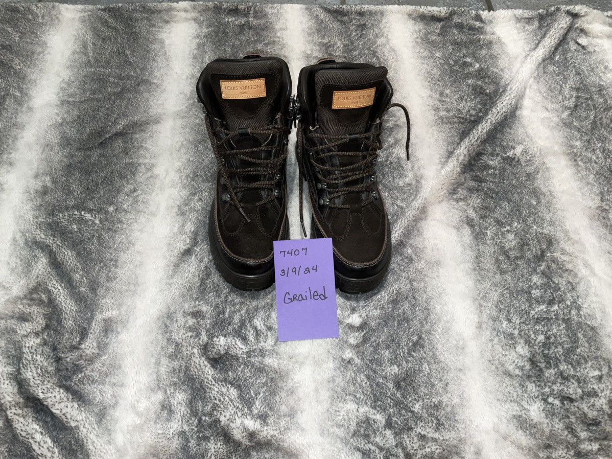 image of Louis Vuitton Boots Suede And Leather! in Brown, Men's (Size 9)
