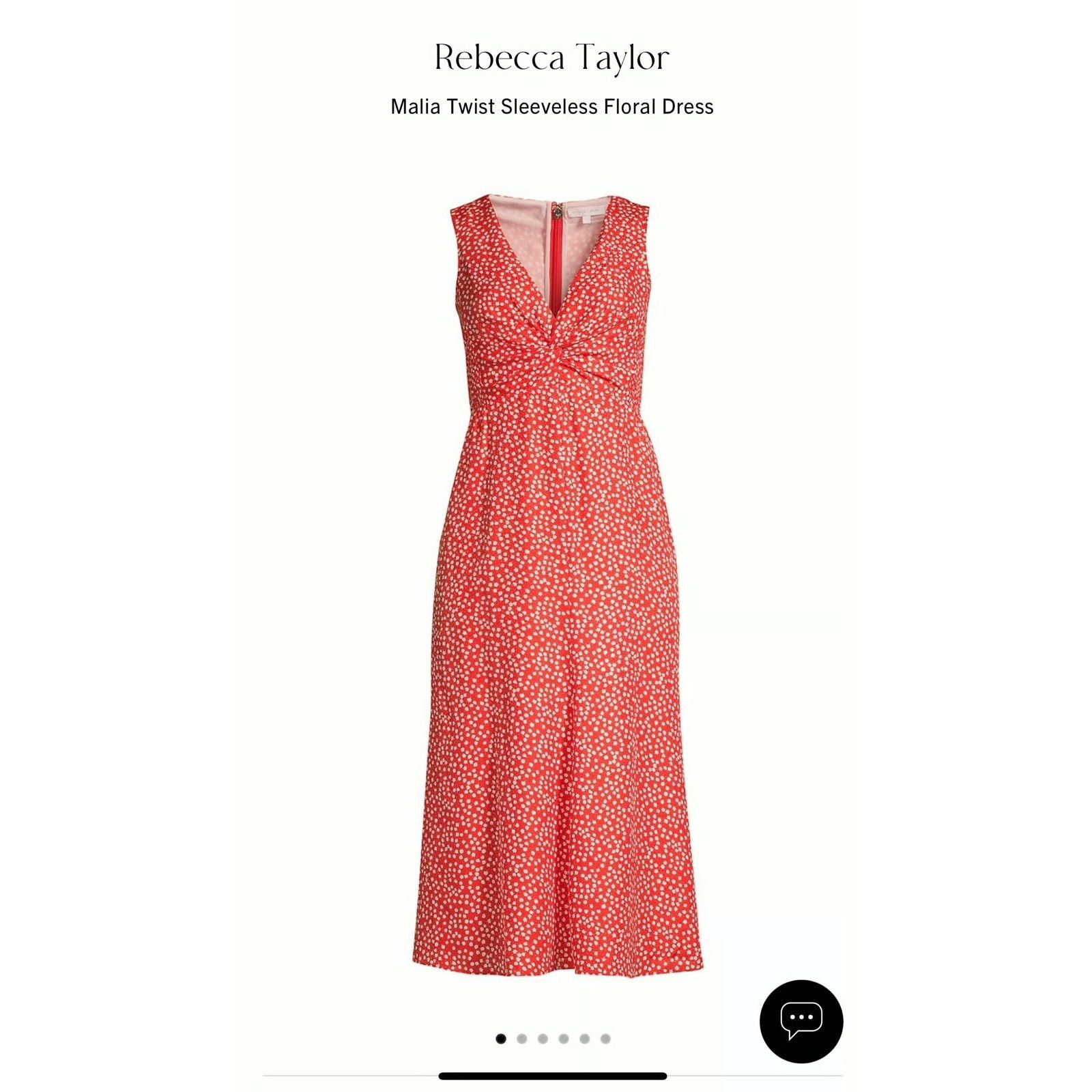 Rebecca Taylor REBECCA TAYLOR $450 Malia Twist Dress Sz 8 Size M / US 6-8 / IT 42-44 - 6 Thumbnail